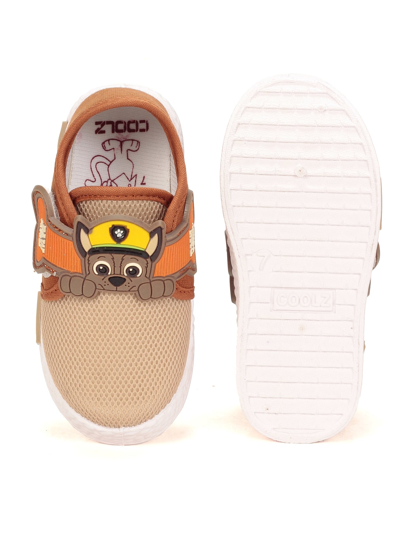 Coolz Casual Shoes With Velcro Closing - Brown