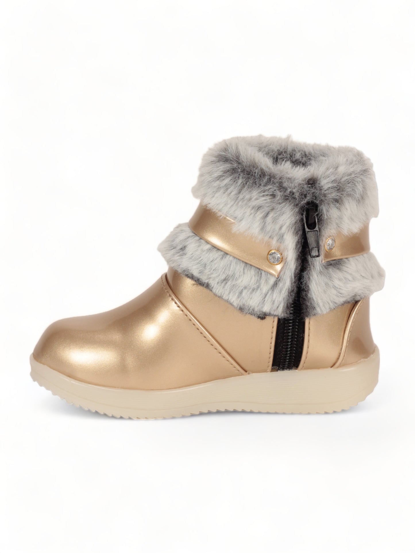 Party Boots With Led Light - Gold
