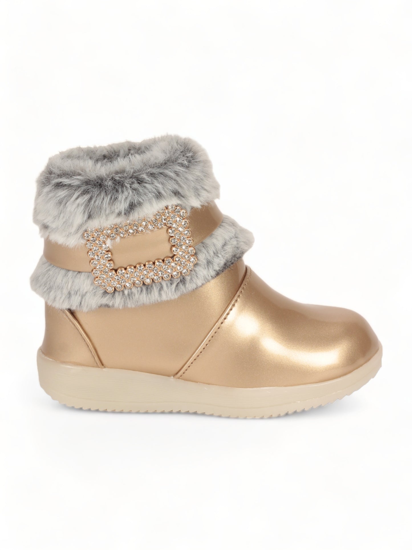 Party Boots With Led Light - Gold