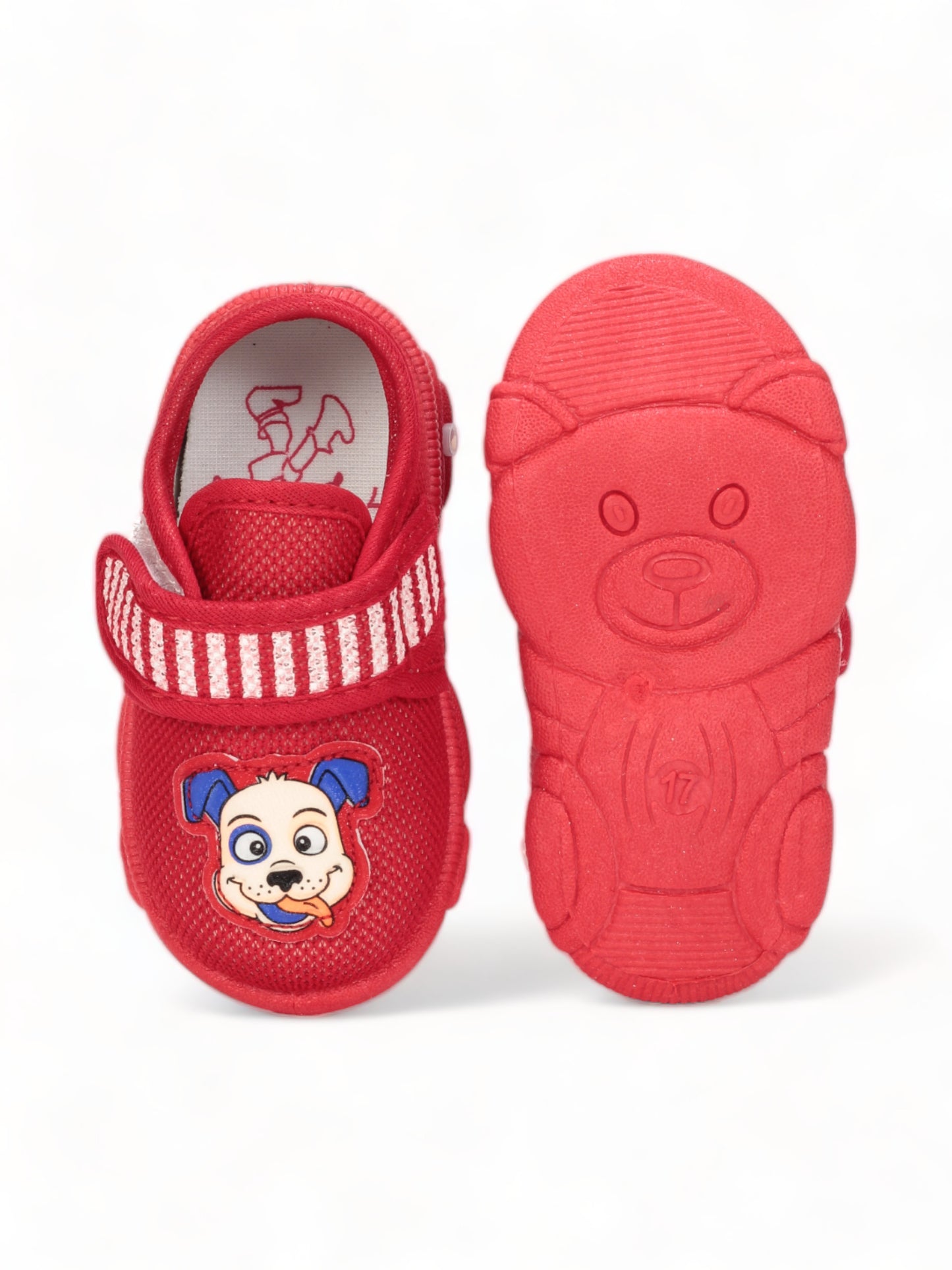 Coolz Musical Chu Chu Shoes With Velcro Closing - Red