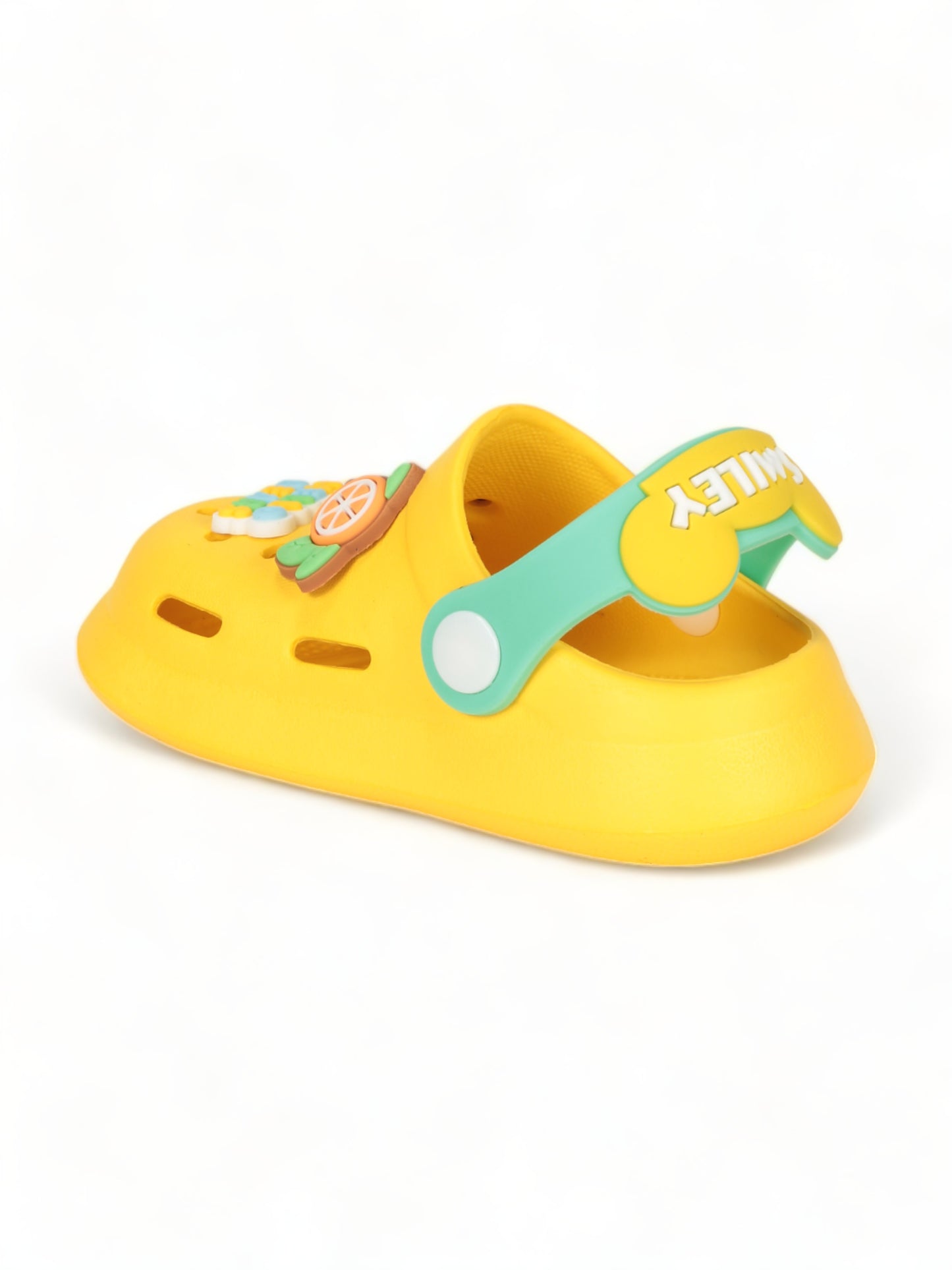 Bear Applique Anti-Slip Clogs - Yellow