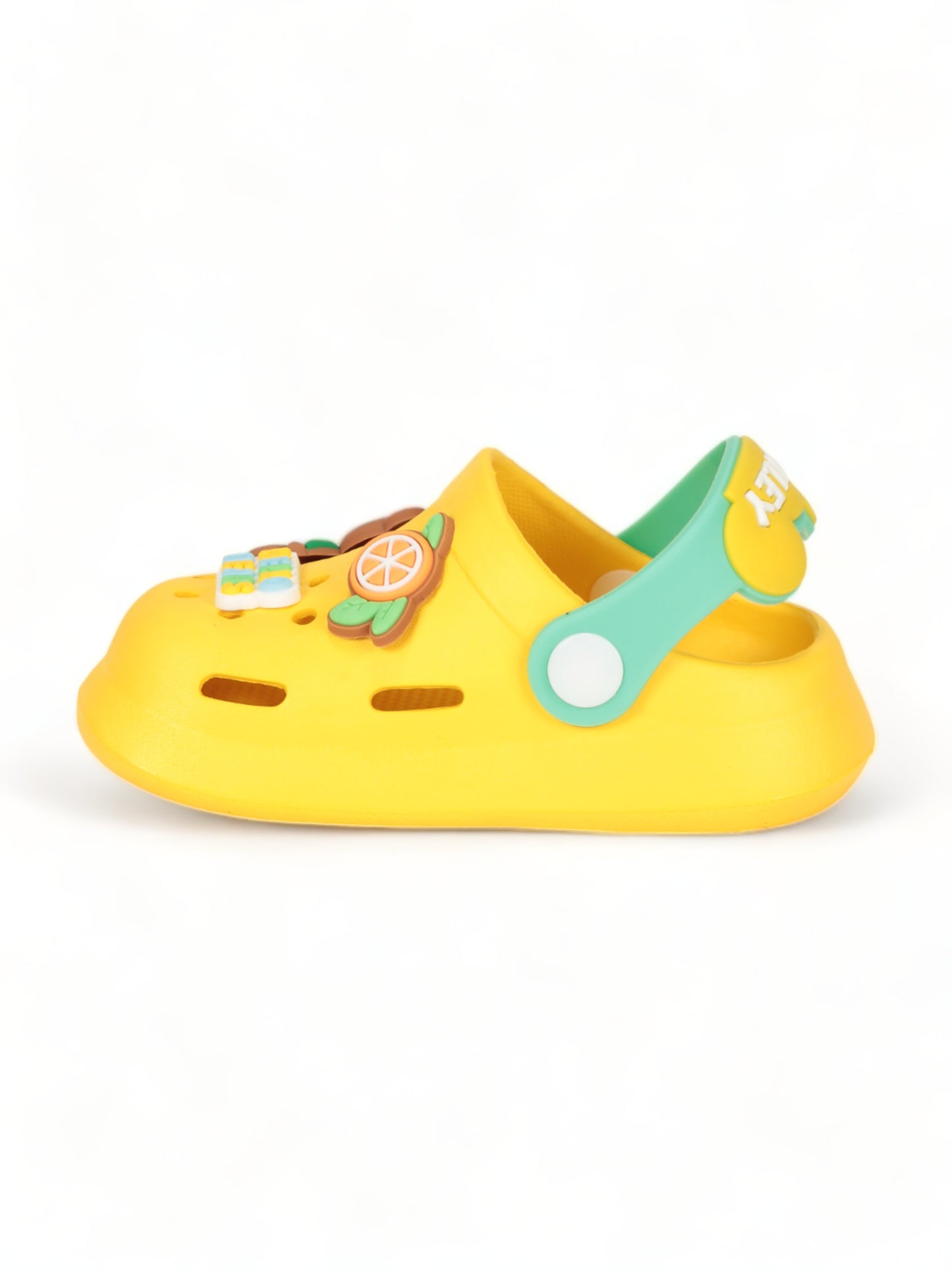 Bear Applique Anti-Slip Clogs - Yellow