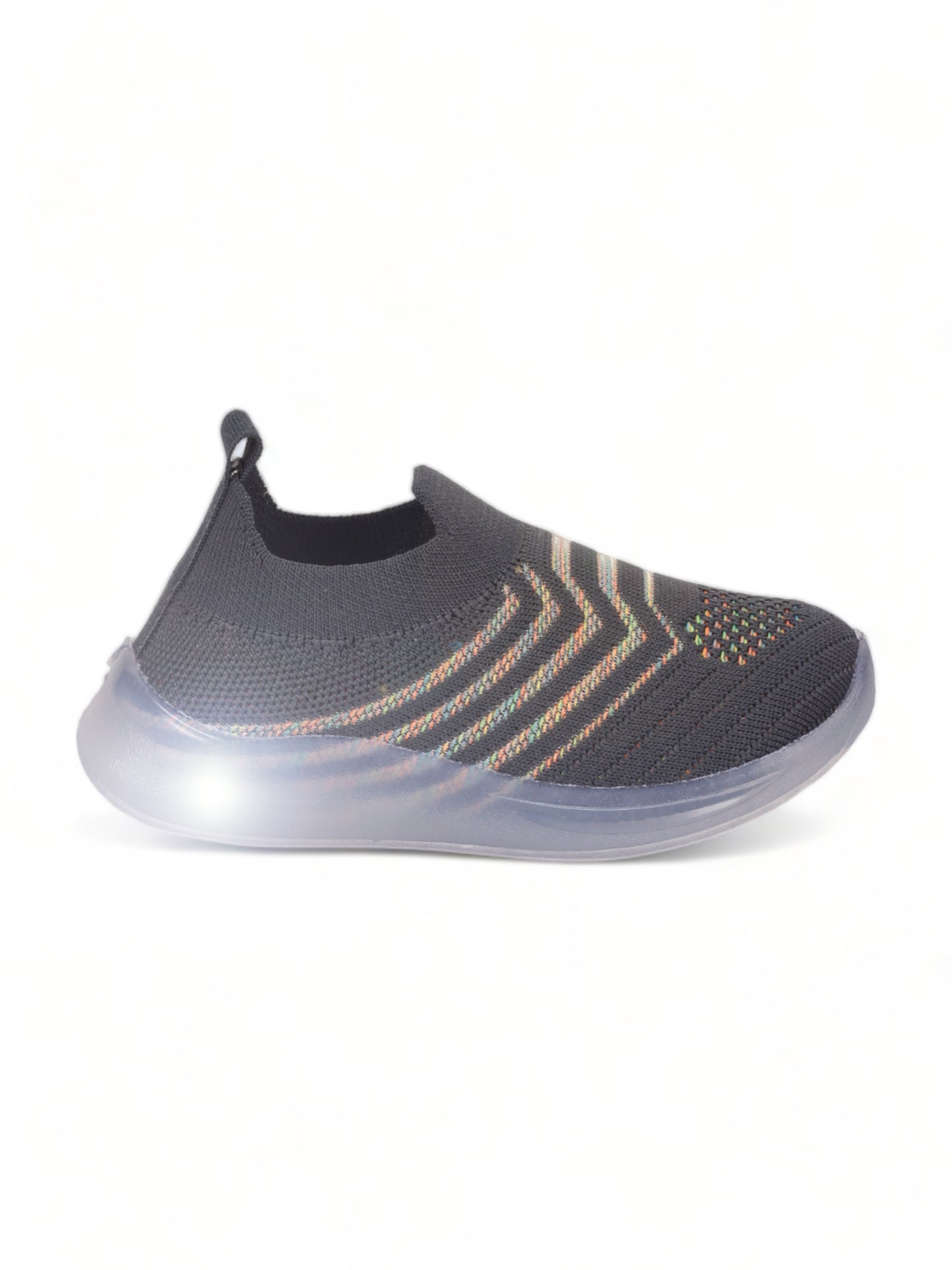 Unisex Casual Slip On Shoes With Led Light - Grey