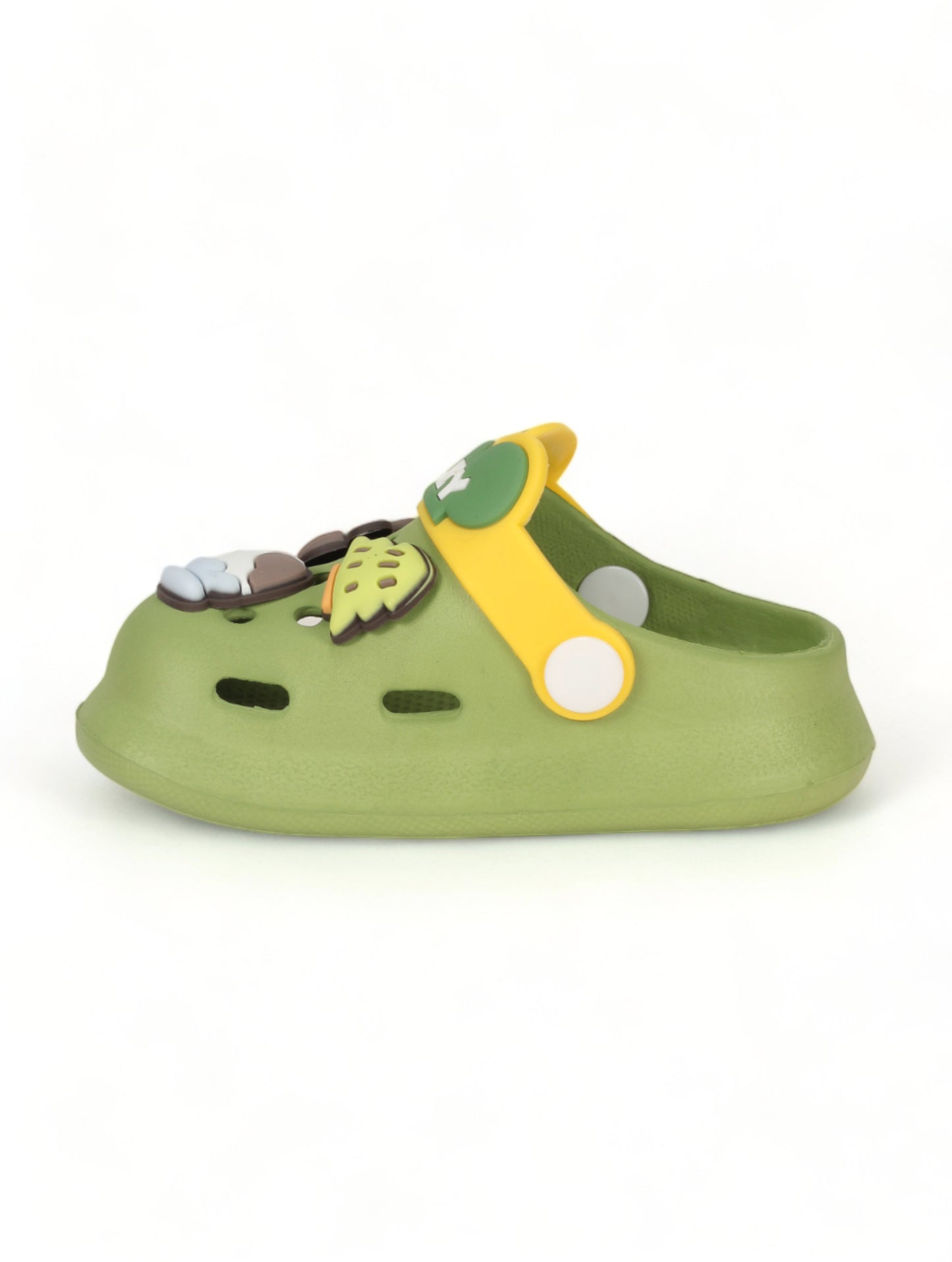 Animal Applique Anti-Slip Clogs - Green
