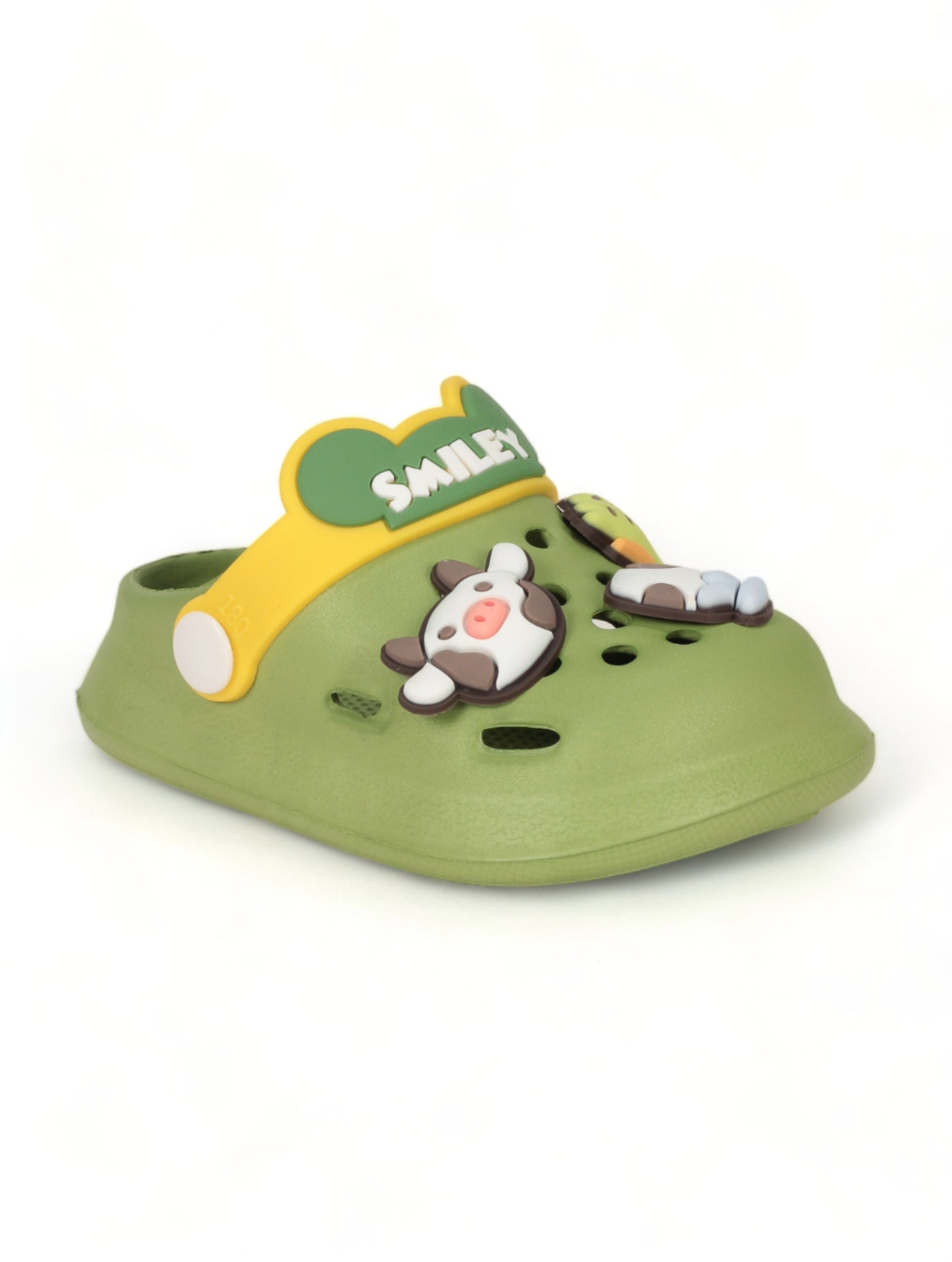 Animal Applique Anti-Slip Clogs - Green