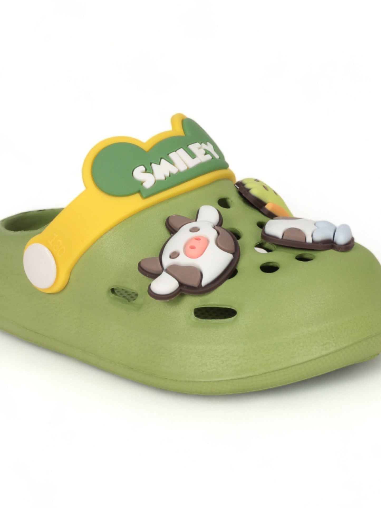 Animal Applique Anti-Slip Clogs - Green