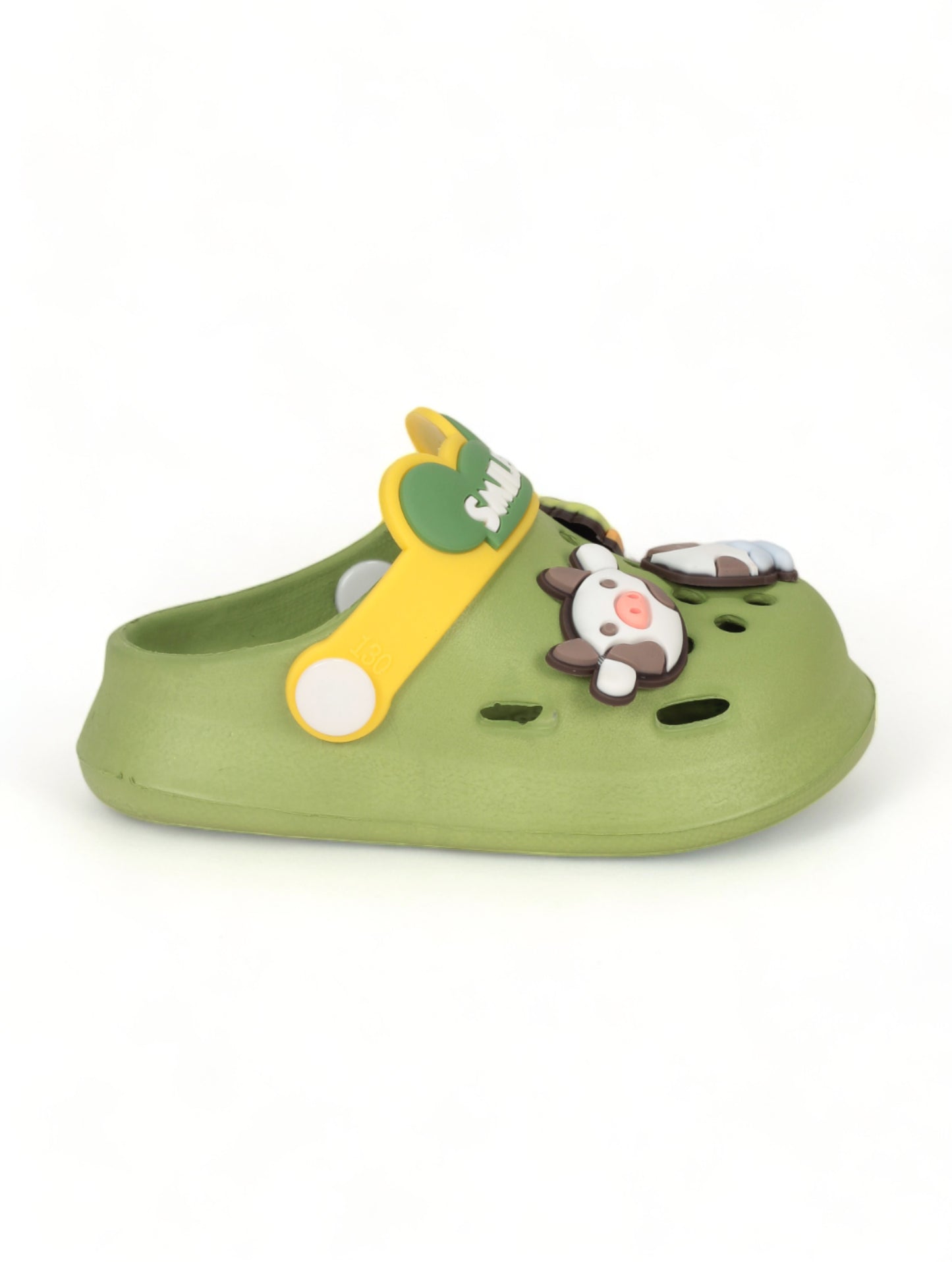 Animal Applique Anti-Slip Clogs - Green