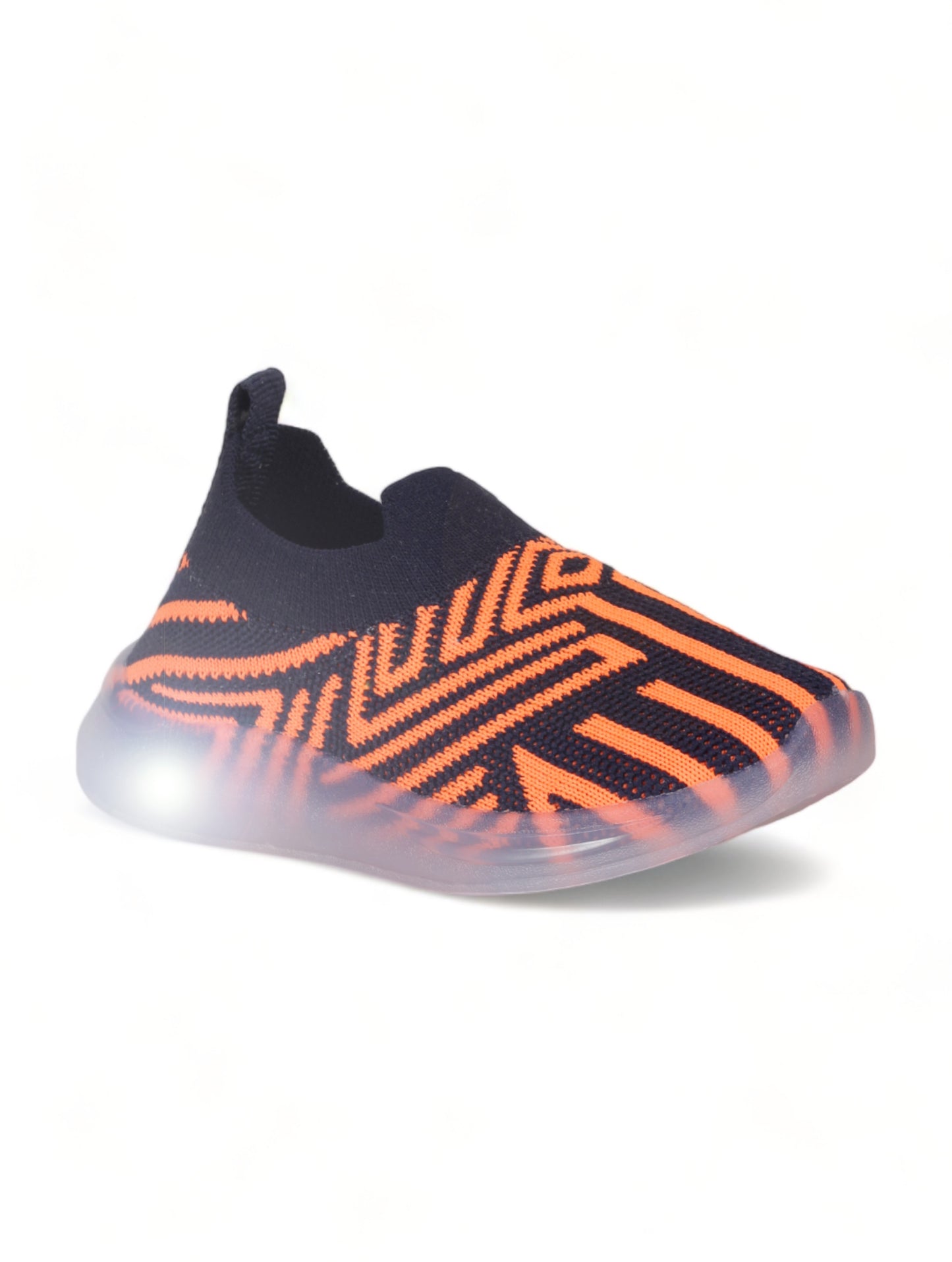 Unisex Casual Slip On Shoes With Led Light - Navy Blue