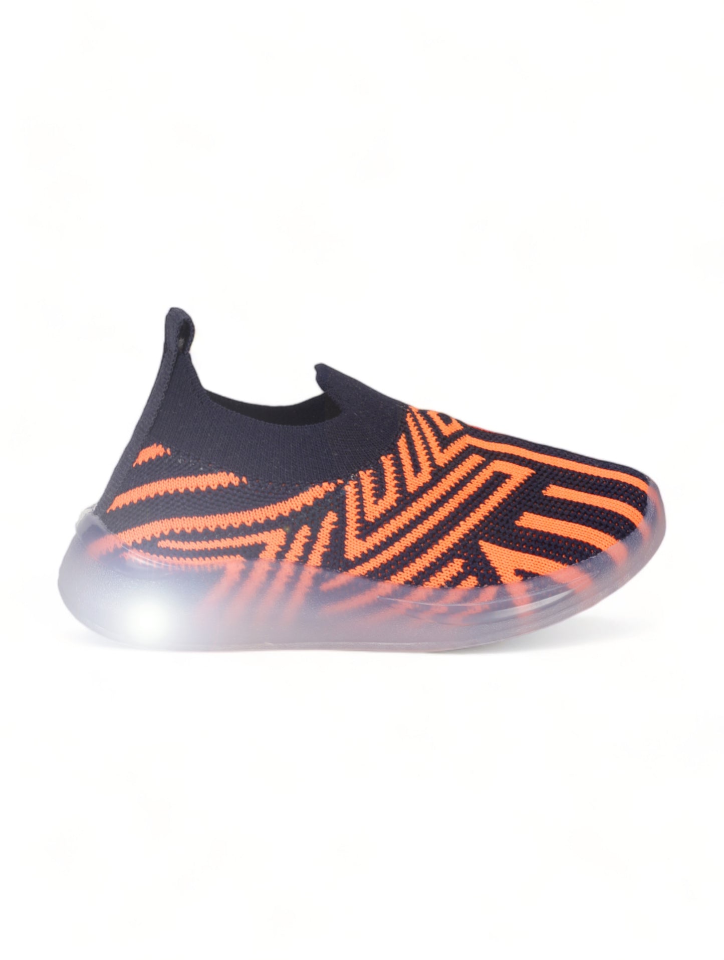 Unisex Casual Slip On Shoes With Led Light - Navy Blue