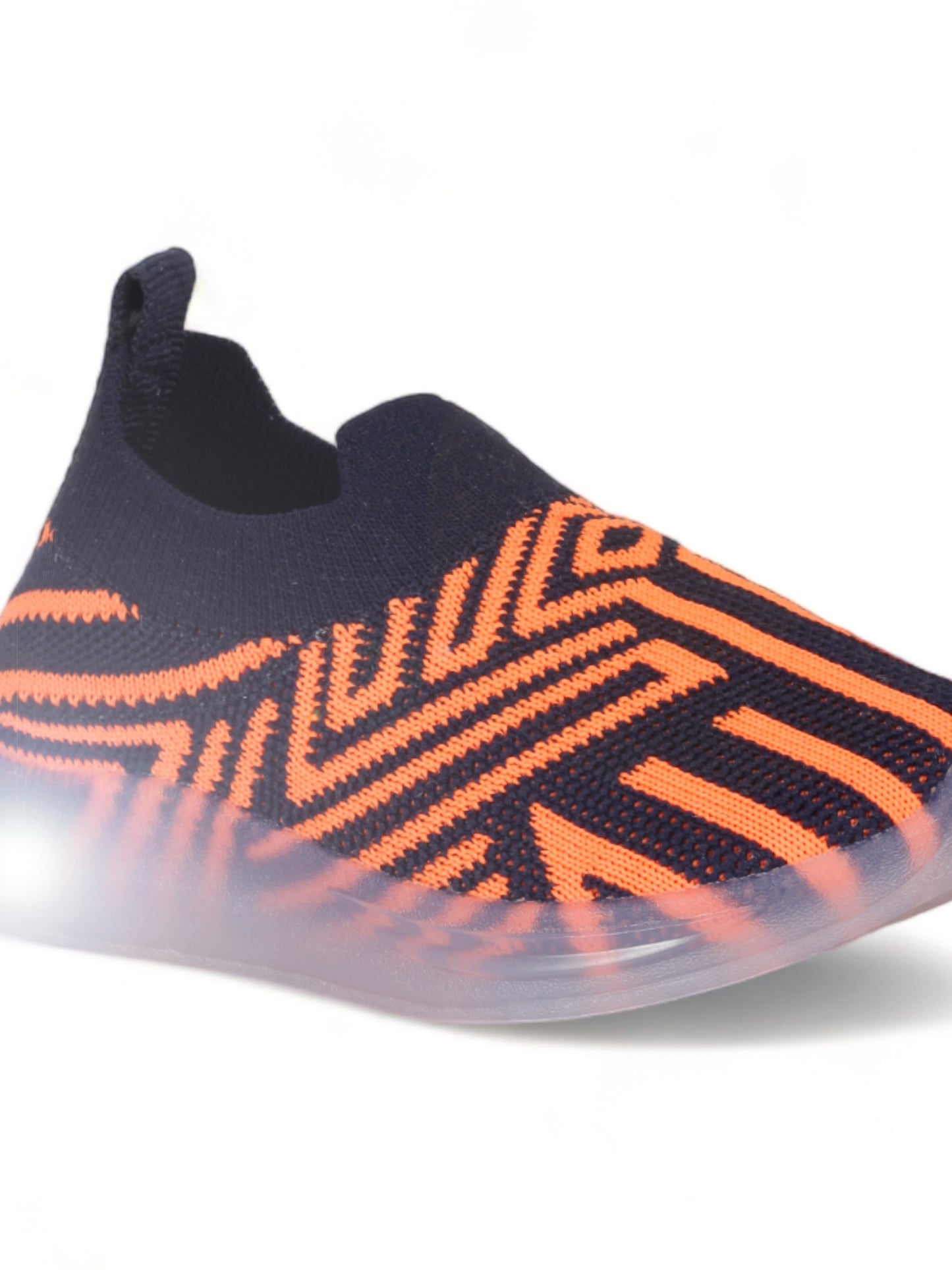 Unisex Casual Slip On Shoes With Led Light - Navy Blue