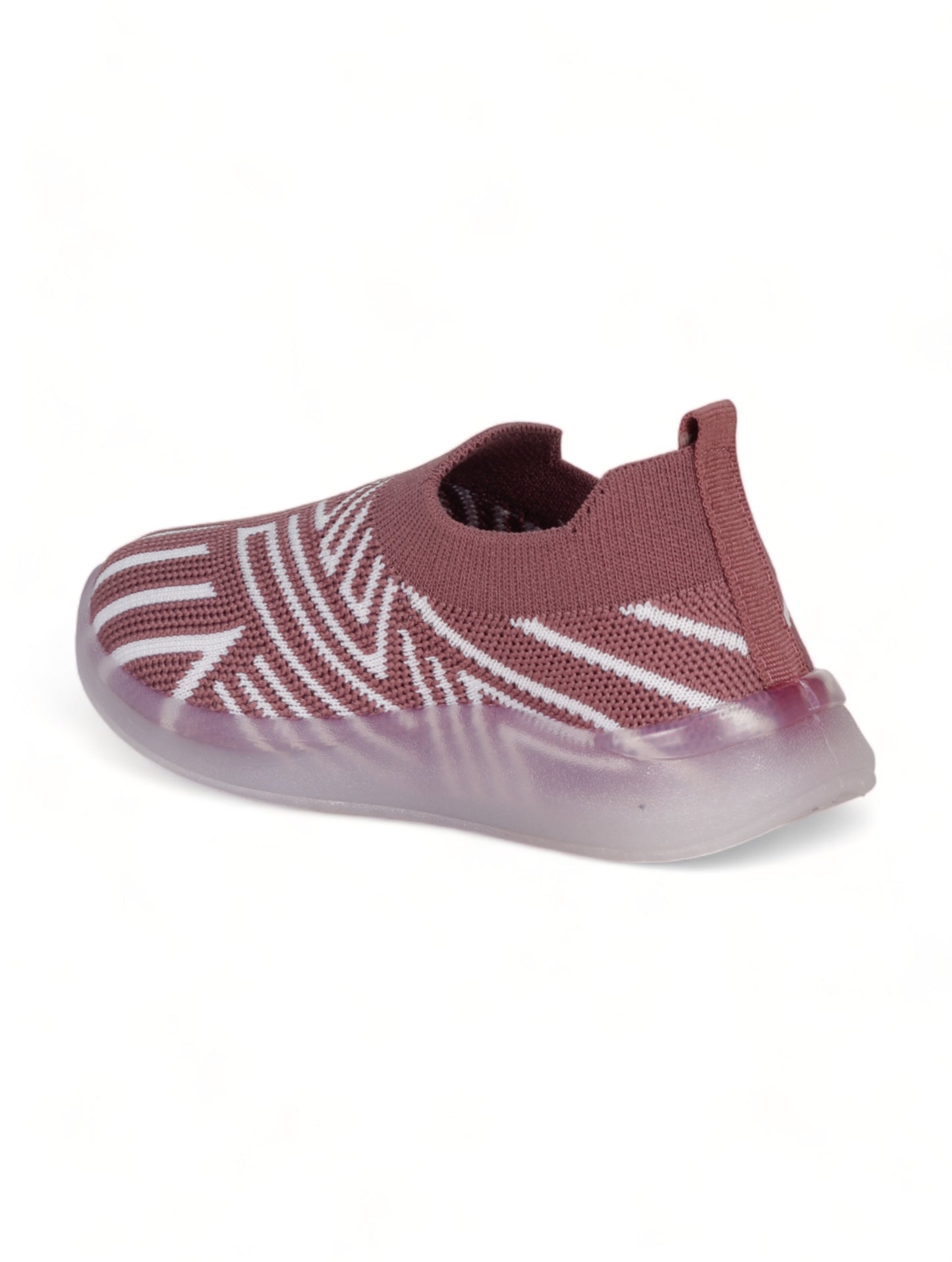 Unisex Casual Slip On Shoes With Led Light - Mauve