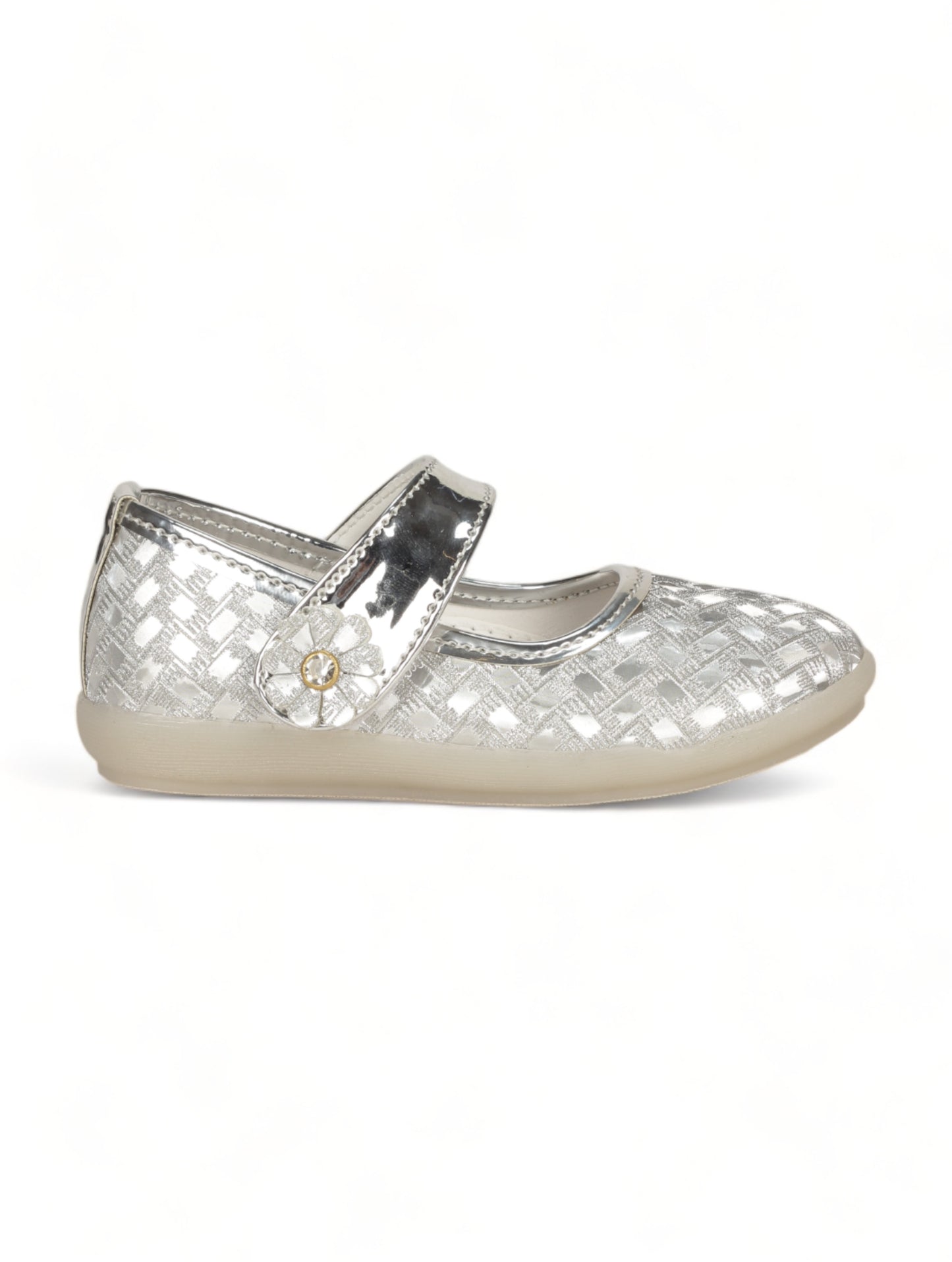 Bellies With Velcro Closure - Silver