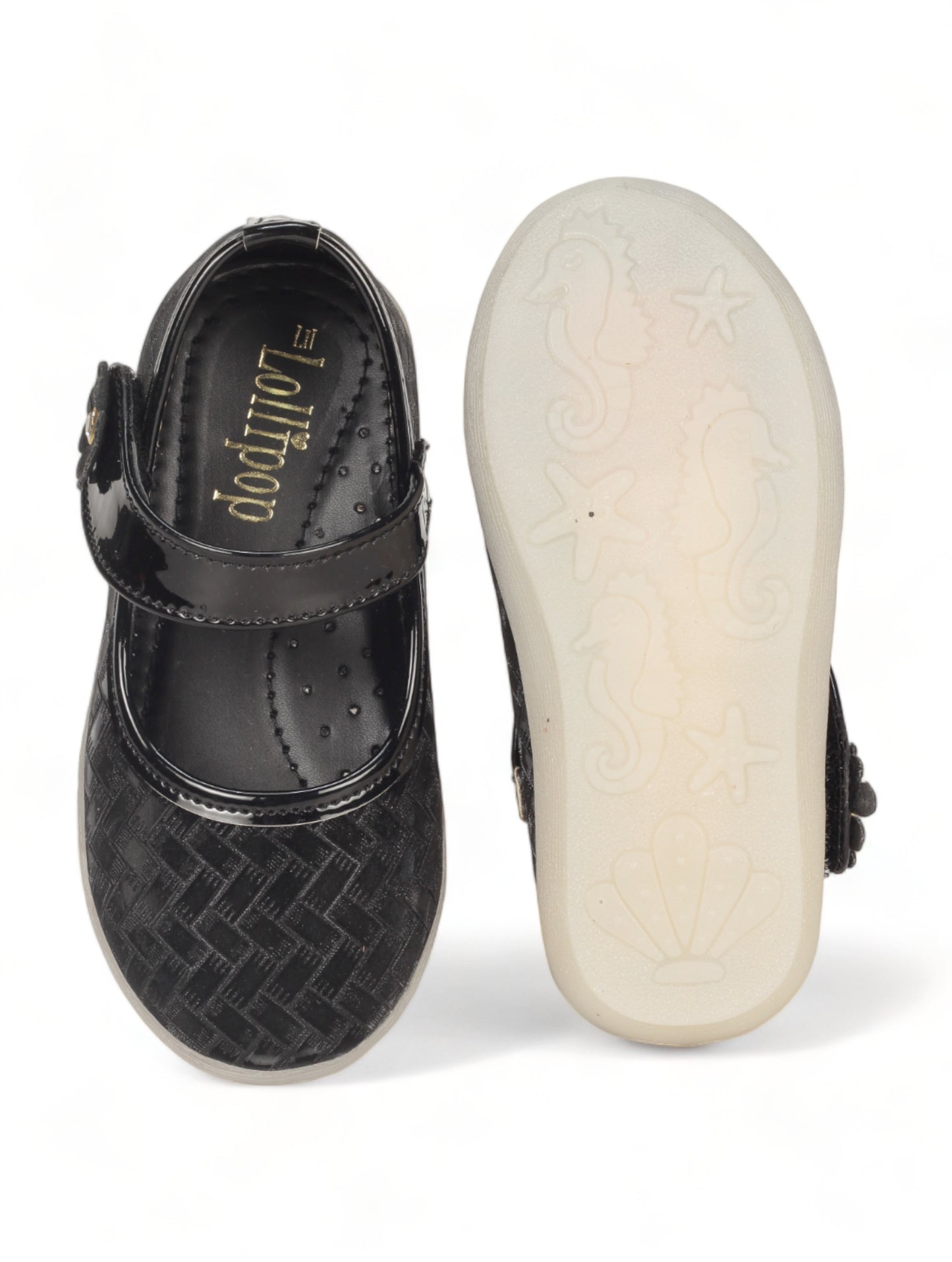 Bellies With Velcro Closure - Black