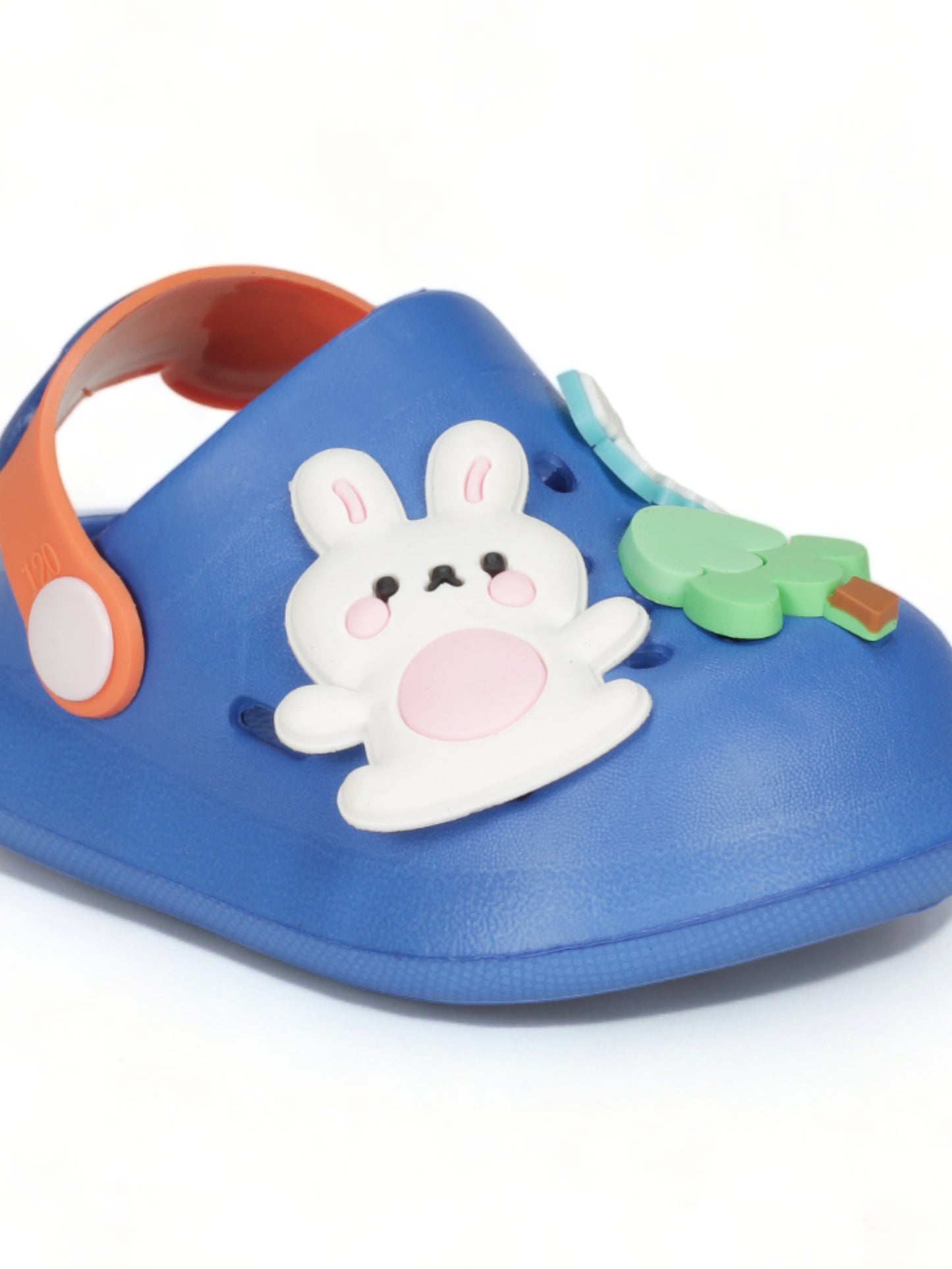 Rabbit Applique Anti-Slip Clogs - Navy Blue