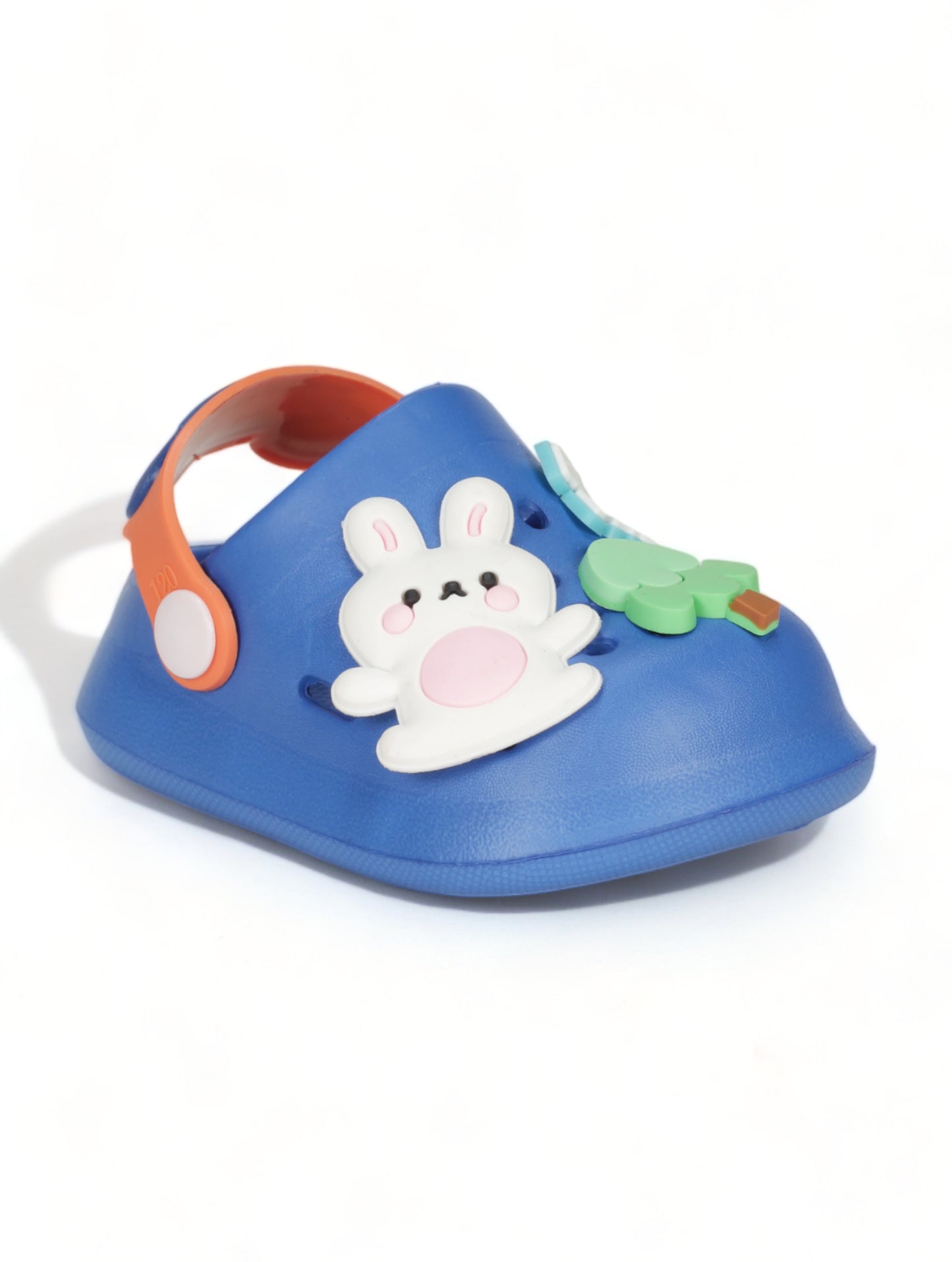 Rabbit Applique Anti-Slip Clogs - Navy Blue