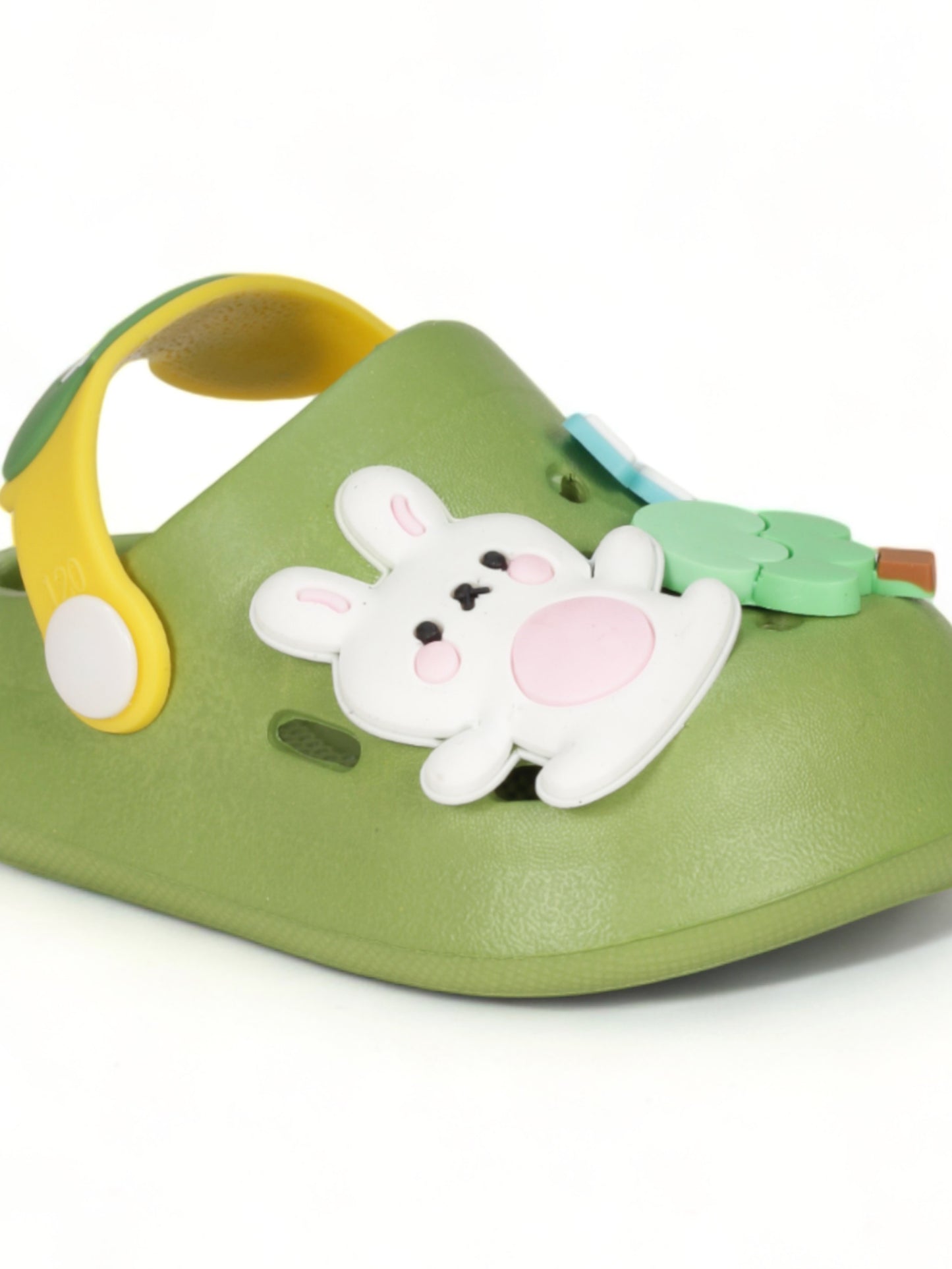 Rabbit Applique Anti-Slip Clogs - Green