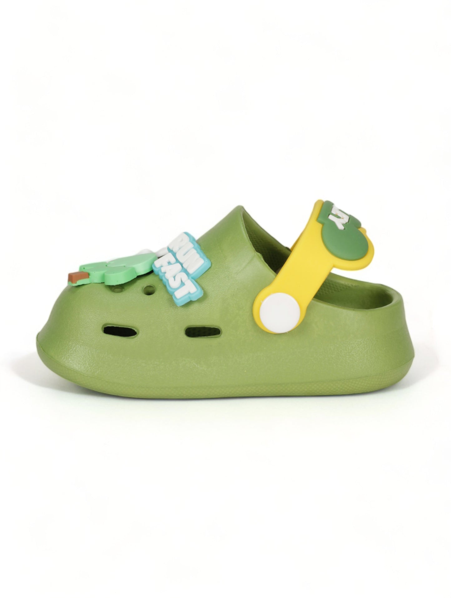Rabbit Applique Anti-Slip Clogs - Green