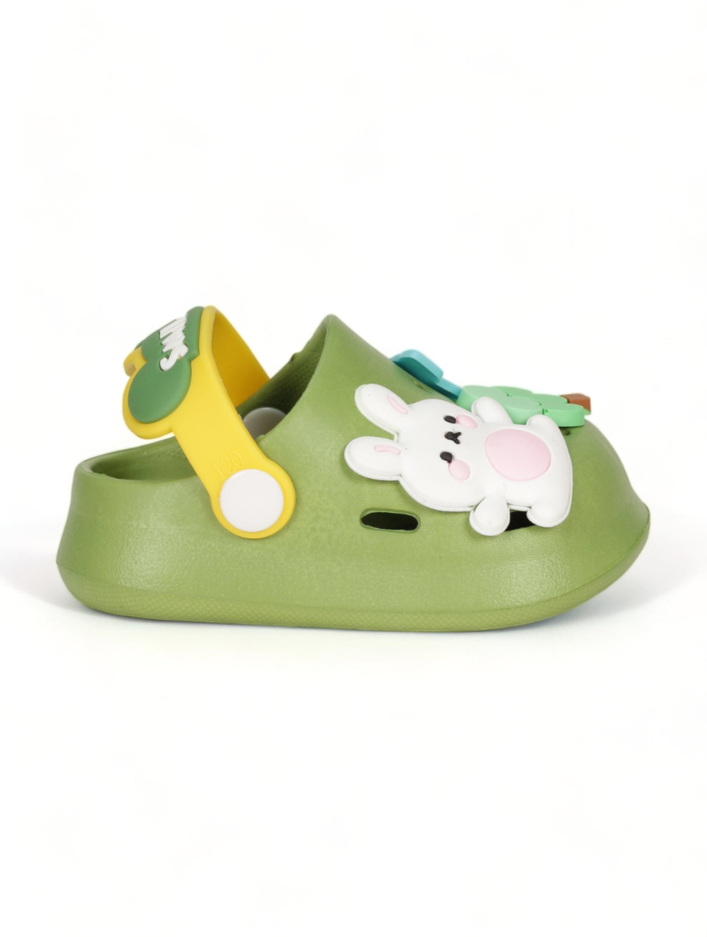 Rabbit Applique Anti-Slip Clogs - Green