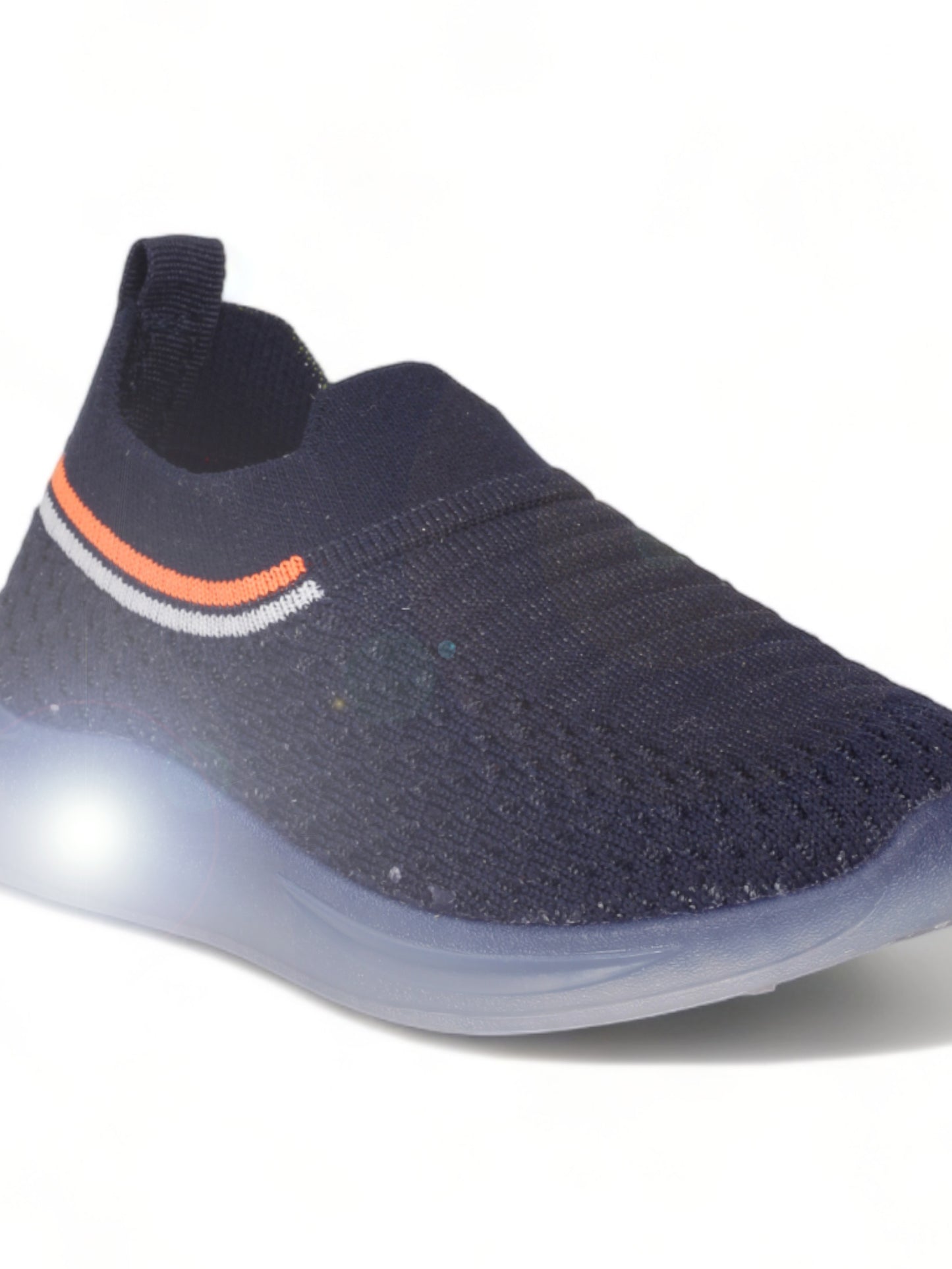 Unisex Casual Slip On Shoes With Led Light - Navy Blue