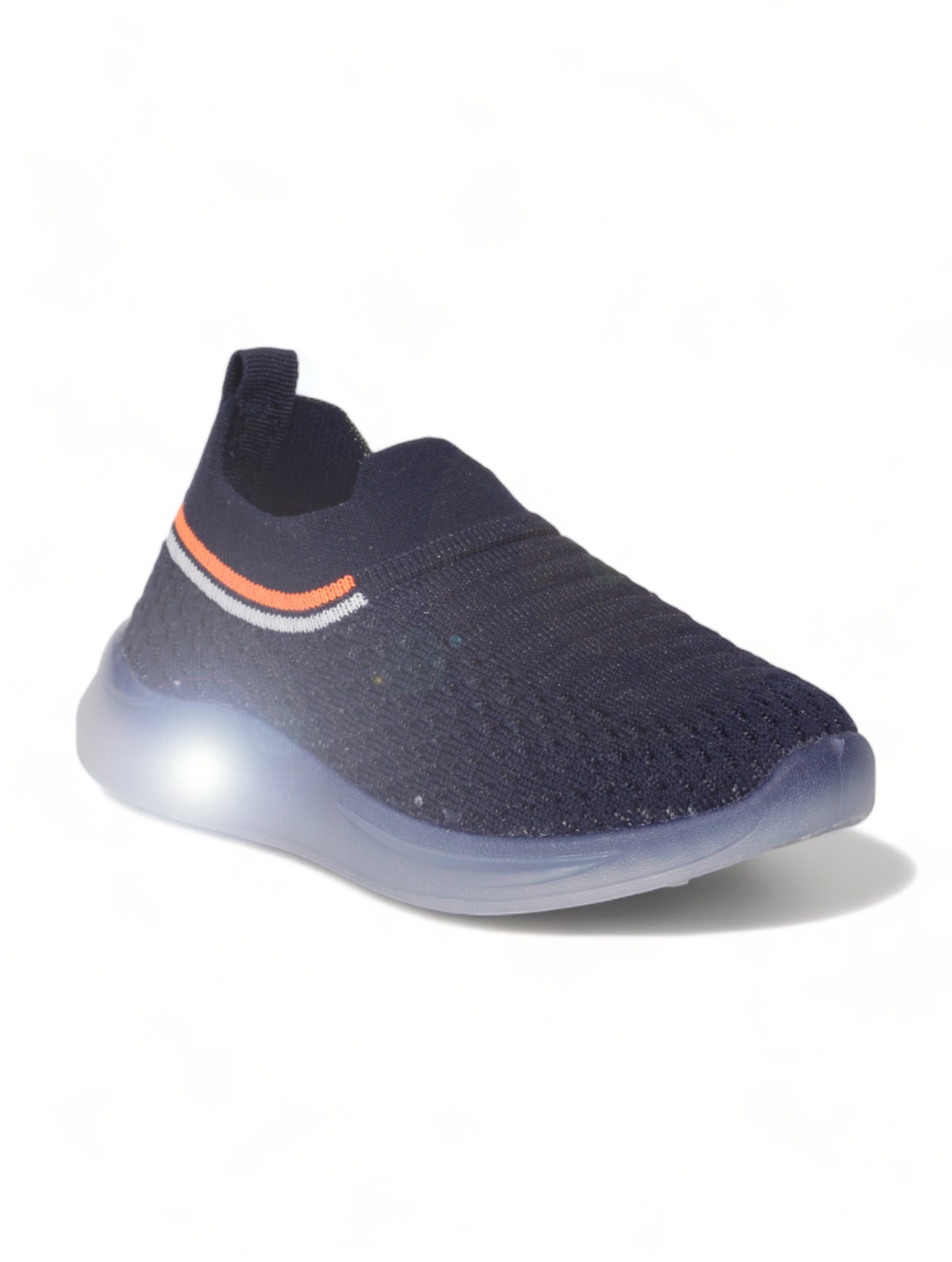 Unisex Casual Slip On Shoes With Led Light - Navy Blue