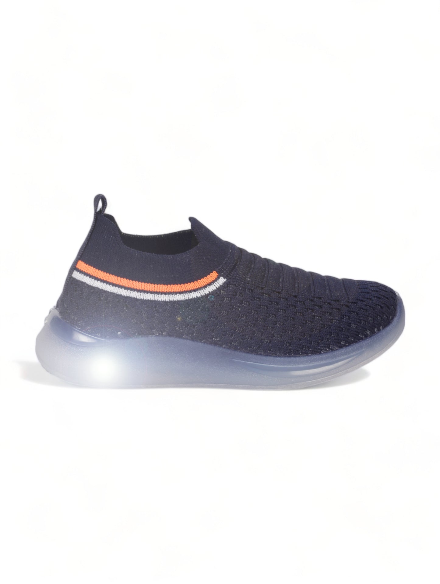Unisex Casual Slip On Shoes With Led Light - Navy Blue