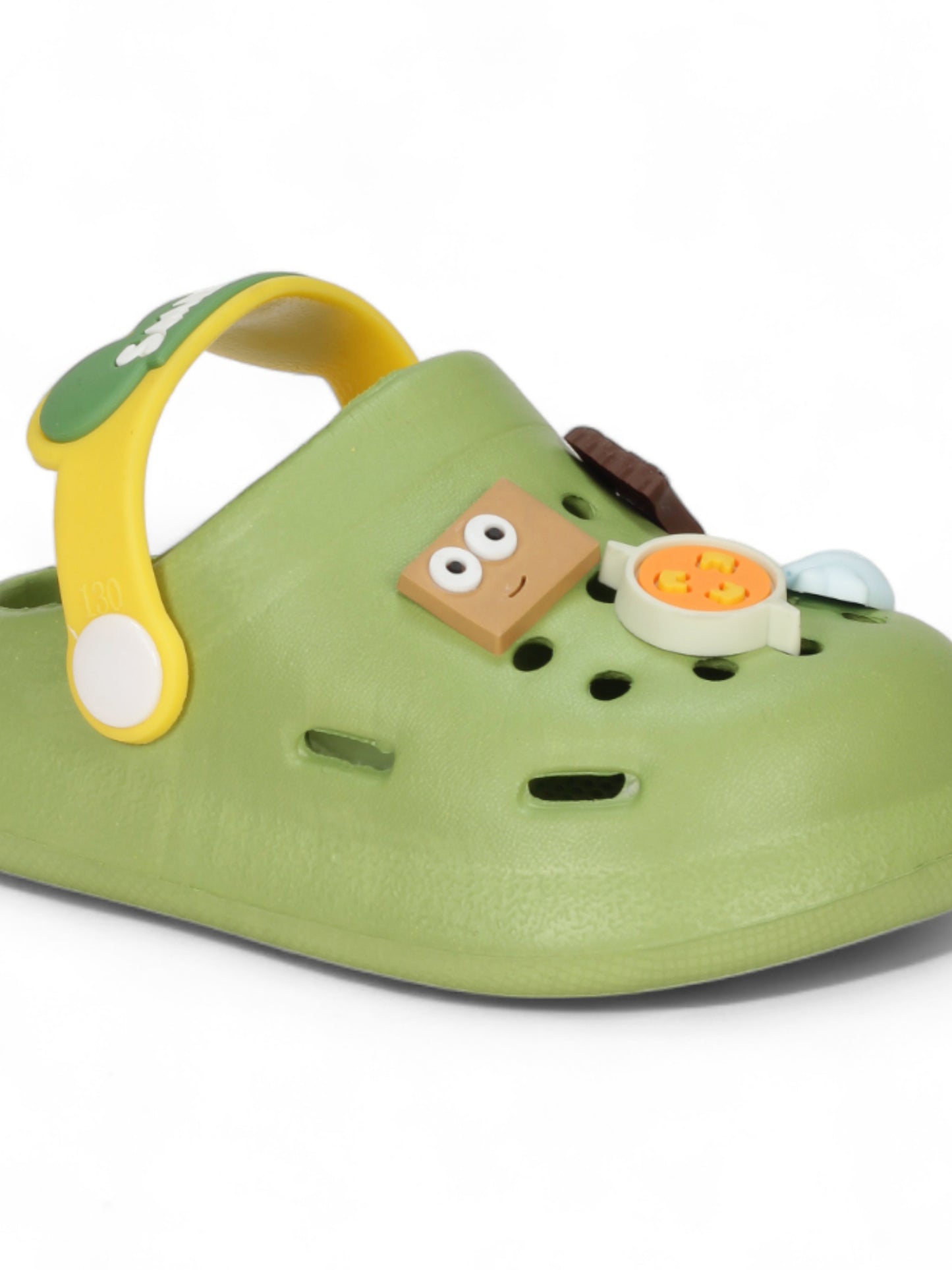 Cartoon Applique Anti-Slip Clogs - Green