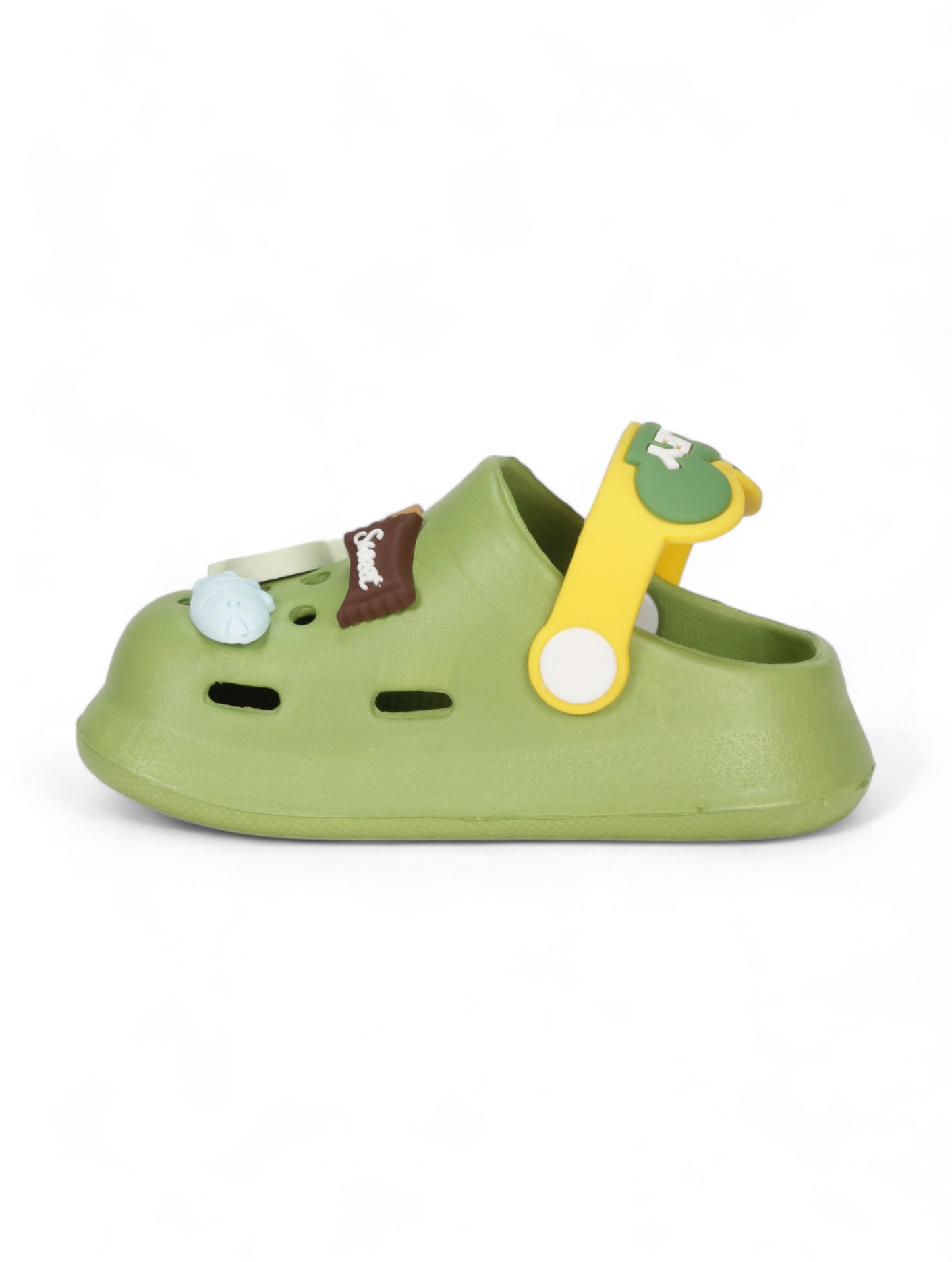 Cartoon Applique Anti-Slip Clogs - Green