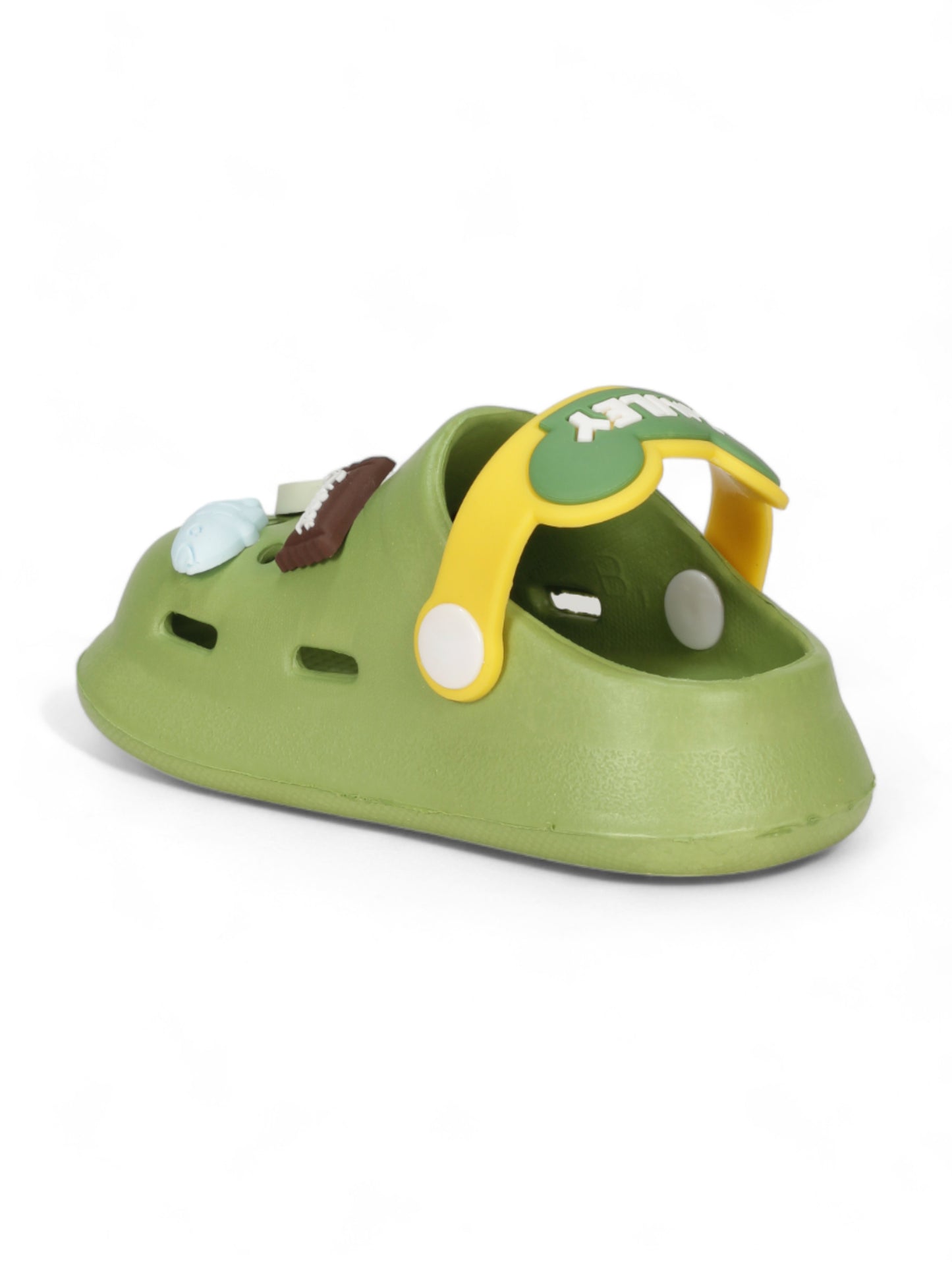 Cartoon Applique Anti-Slip Clogs - Green