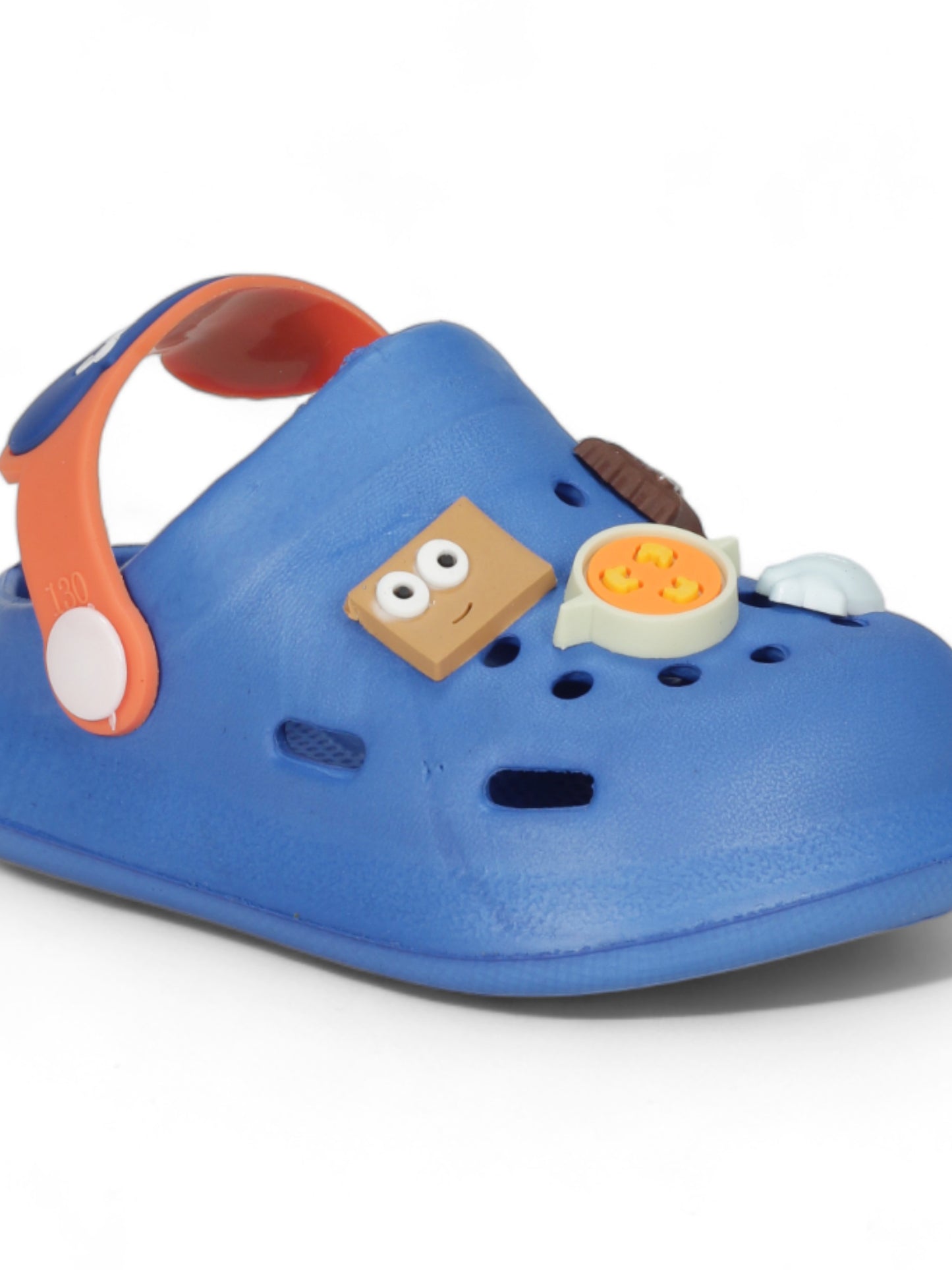 Cartoon Applique Anti-Slip Clogs - Navy Blue