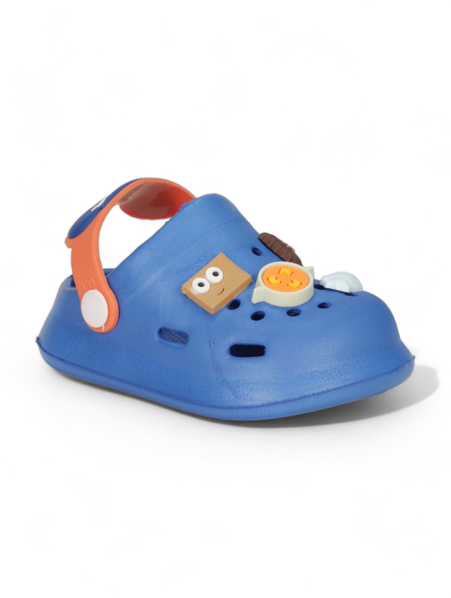 Cartoon Applique Anti-Slip Clogs - Navy Blue