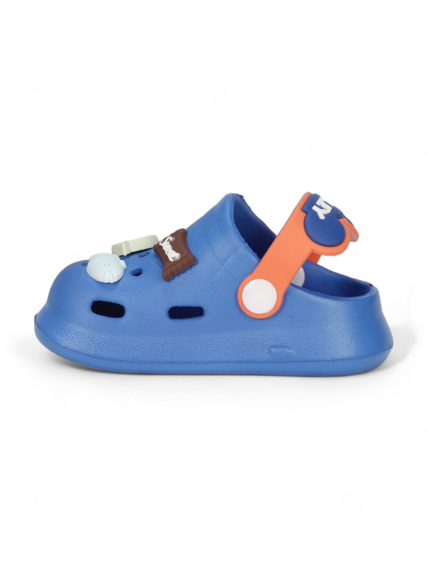 Cartoon Applique Anti-Slip Clogs - Navy Blue