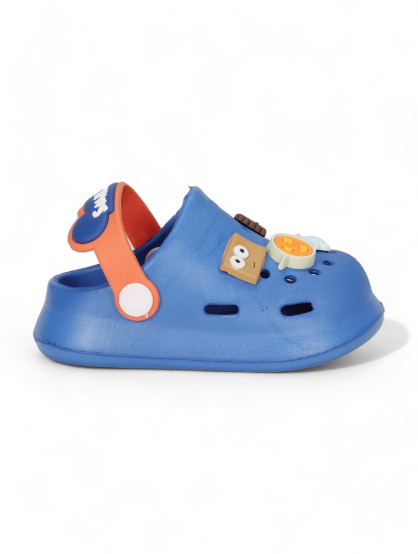 Cartoon Applique Anti-Slip Clogs - Navy Blue