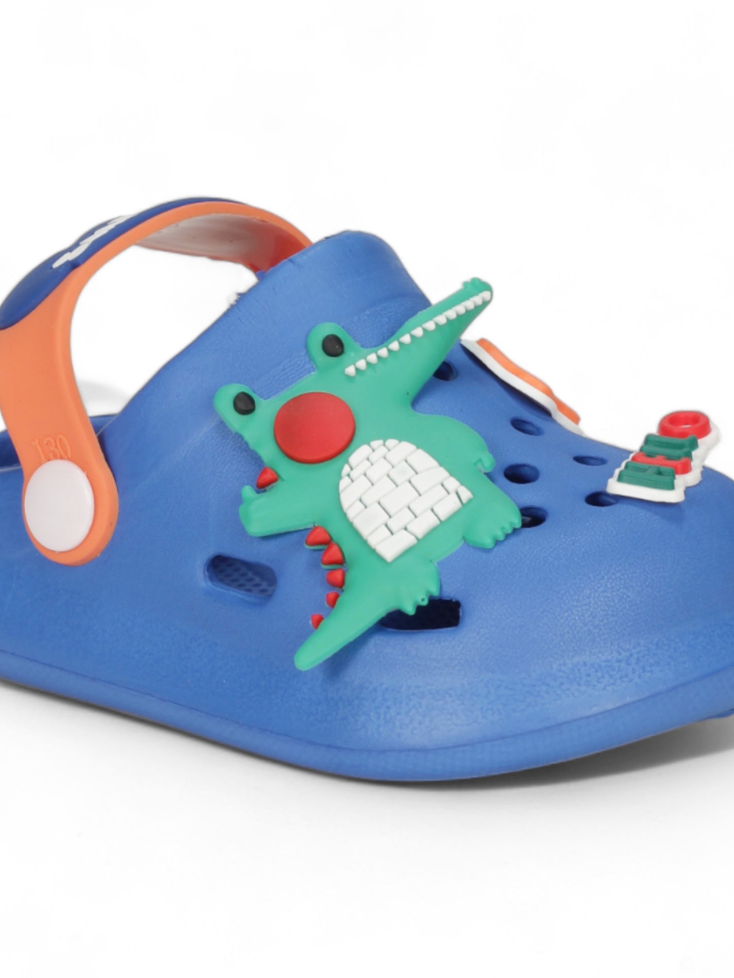 Cartoon Applique Anti-Slip Clogs - Navy Blue