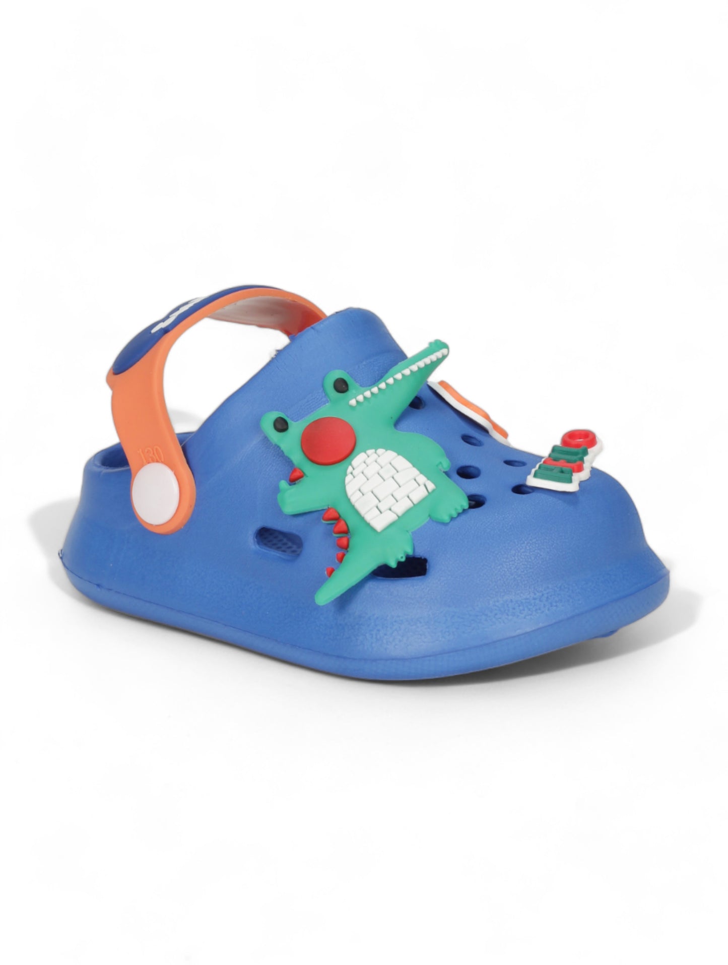 Cartoon Applique Anti-Slip Clogs - Navy Blue