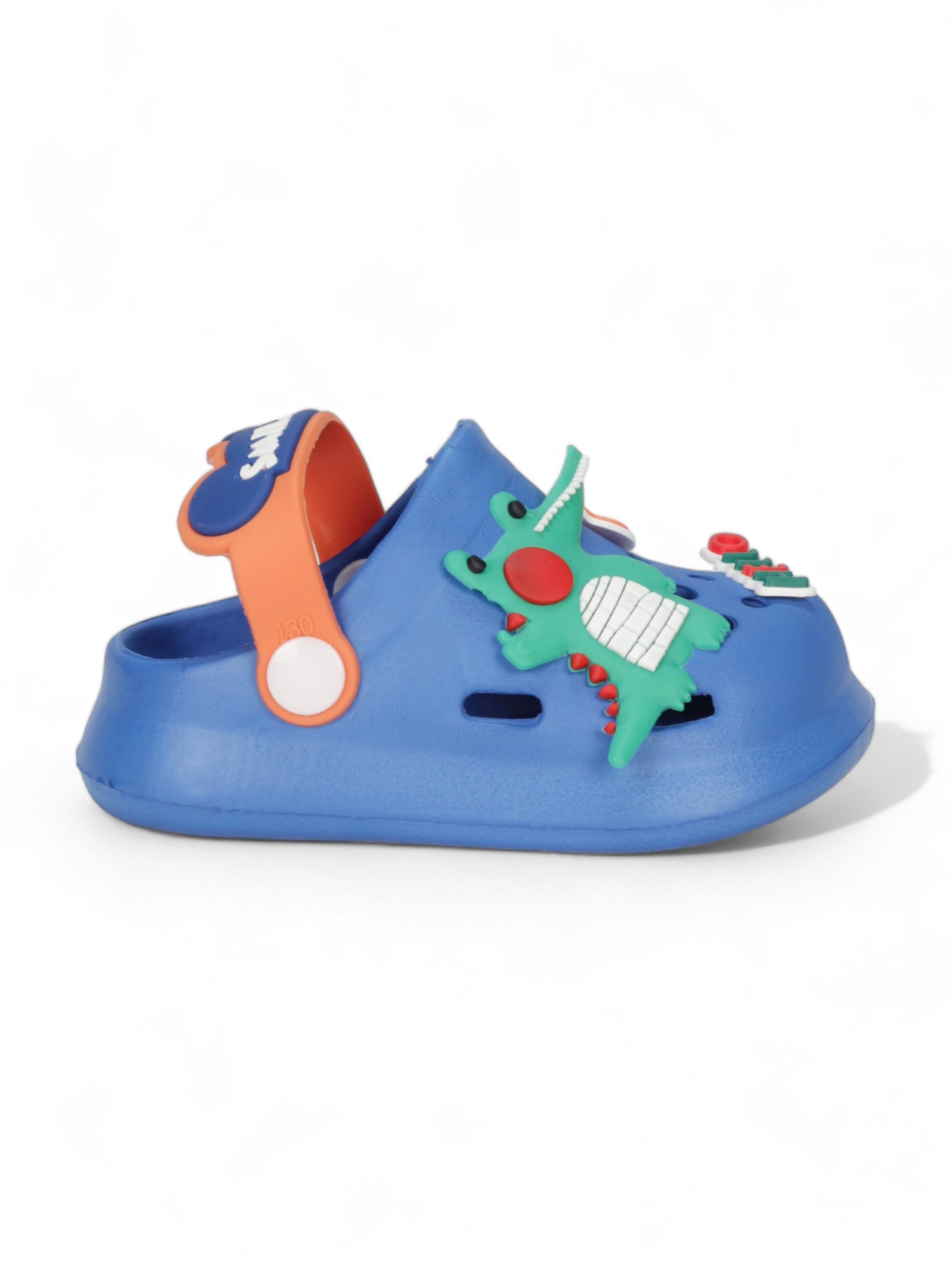 Cartoon Applique Anti-Slip Clogs - Navy Blue