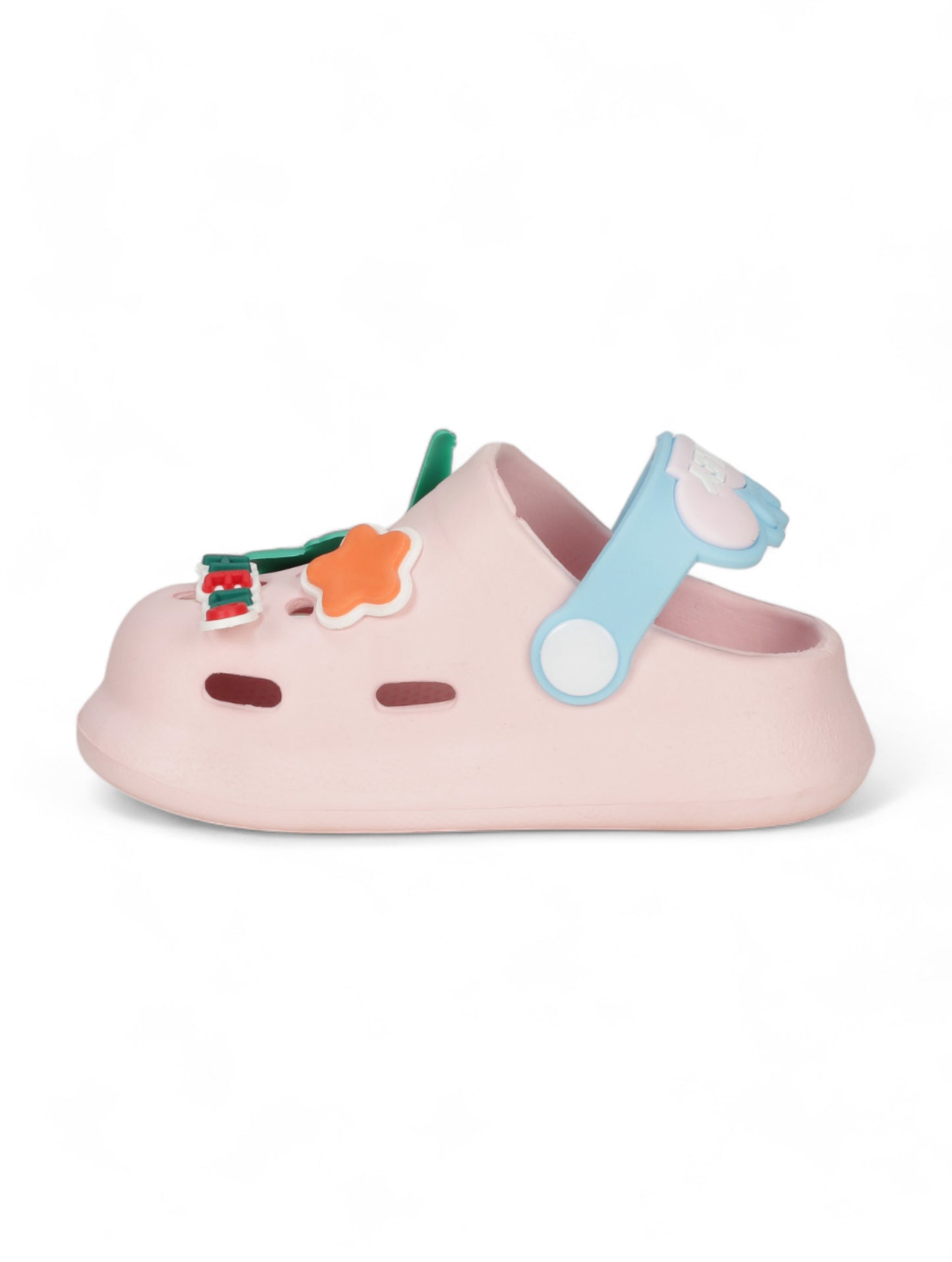 Cartoon Applique Anti-Slip Clogs - Pink