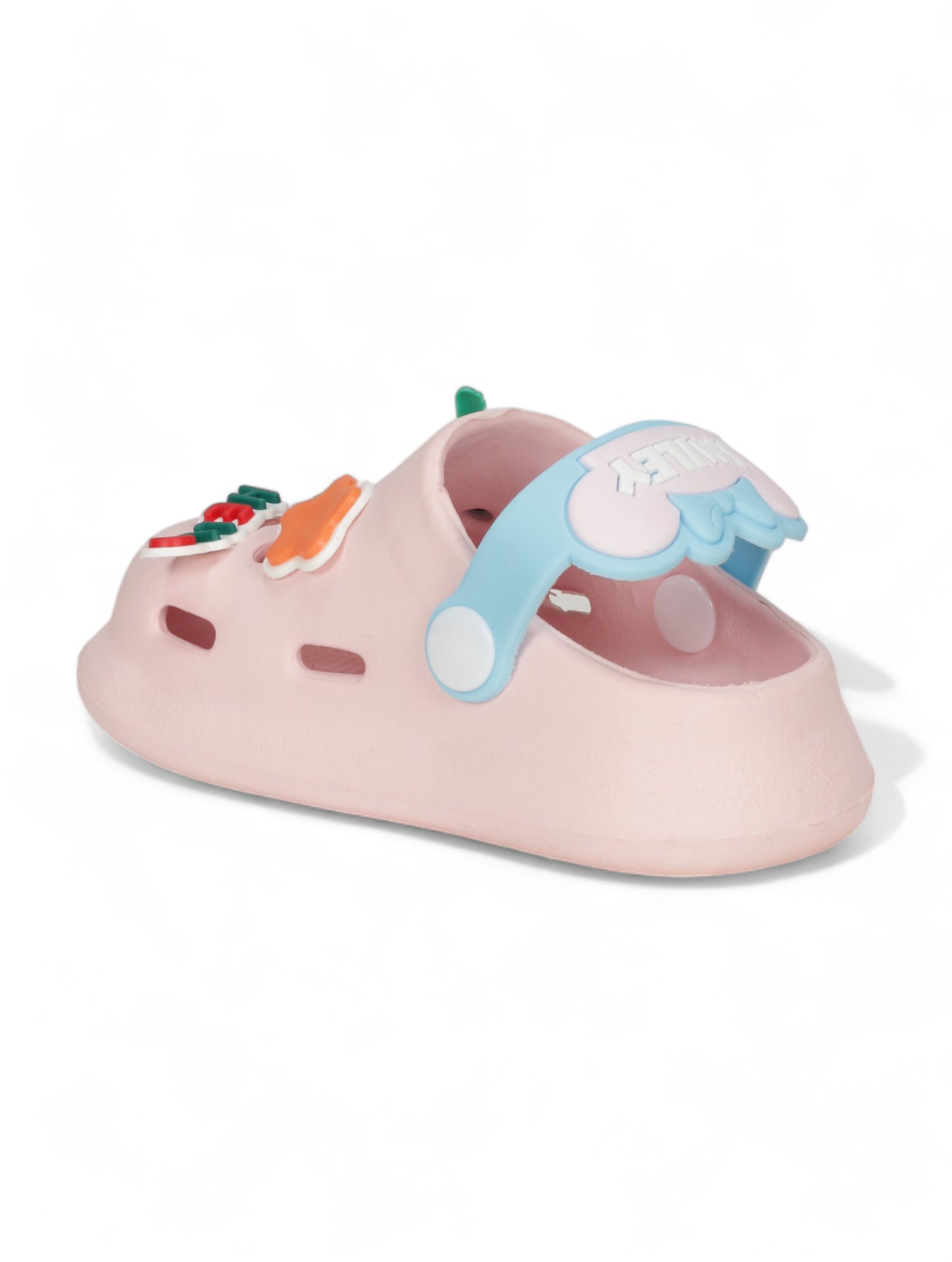 Cartoon Applique Anti-Slip Clogs - Pink