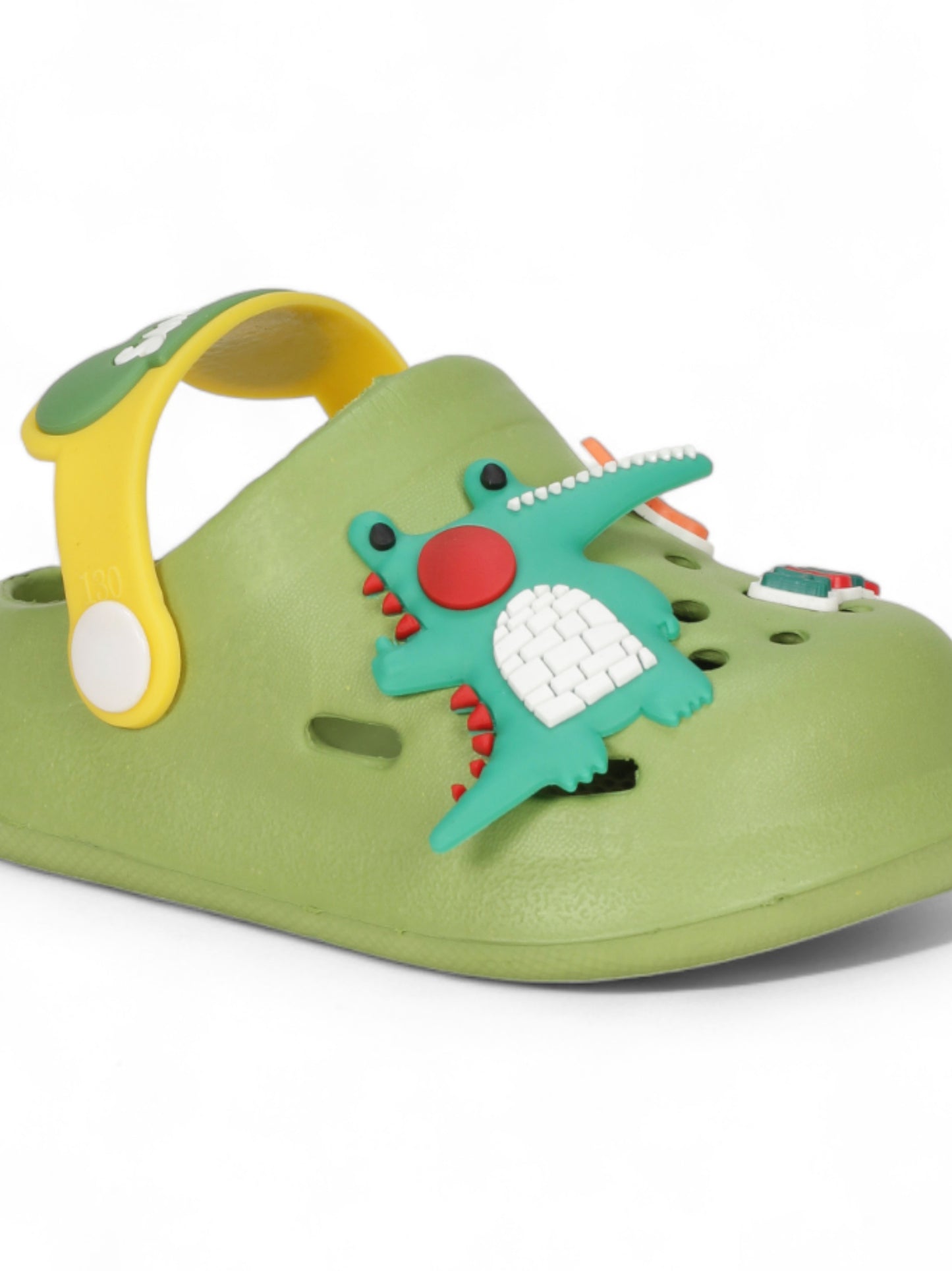 Cartoon Applique Anti-Slip Clogs - Green