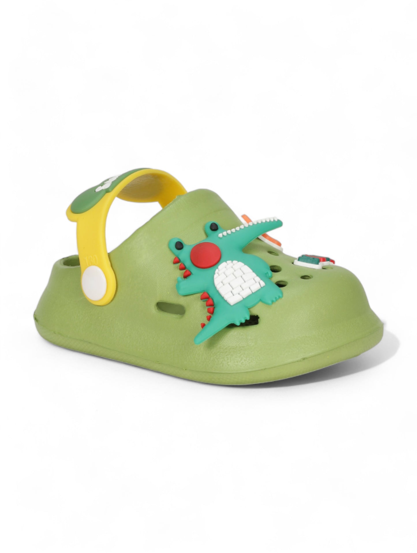 Cartoon Applique Anti-Slip Clogs - Green
