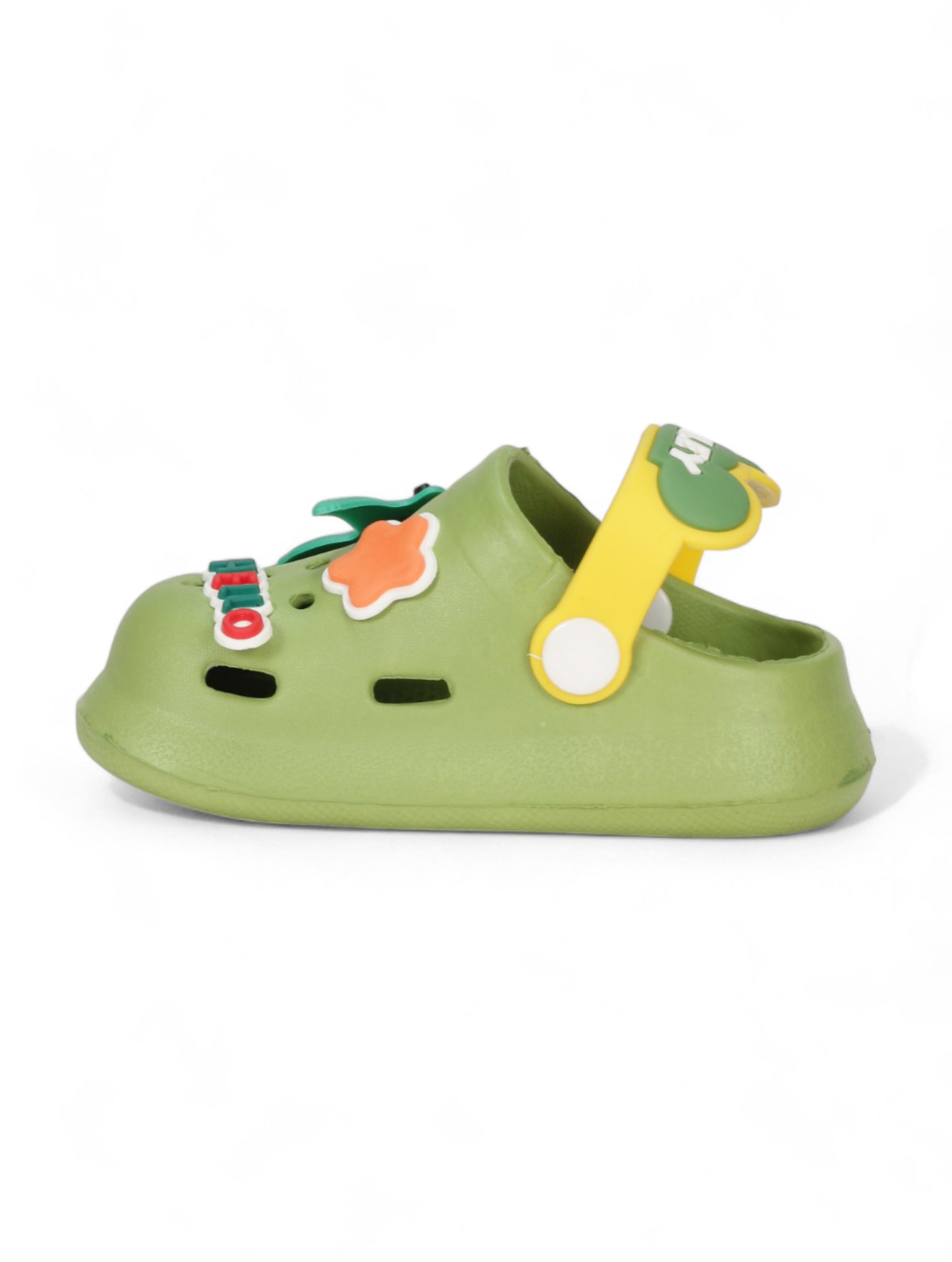 Cartoon Applique Anti-Slip Clogs - Green