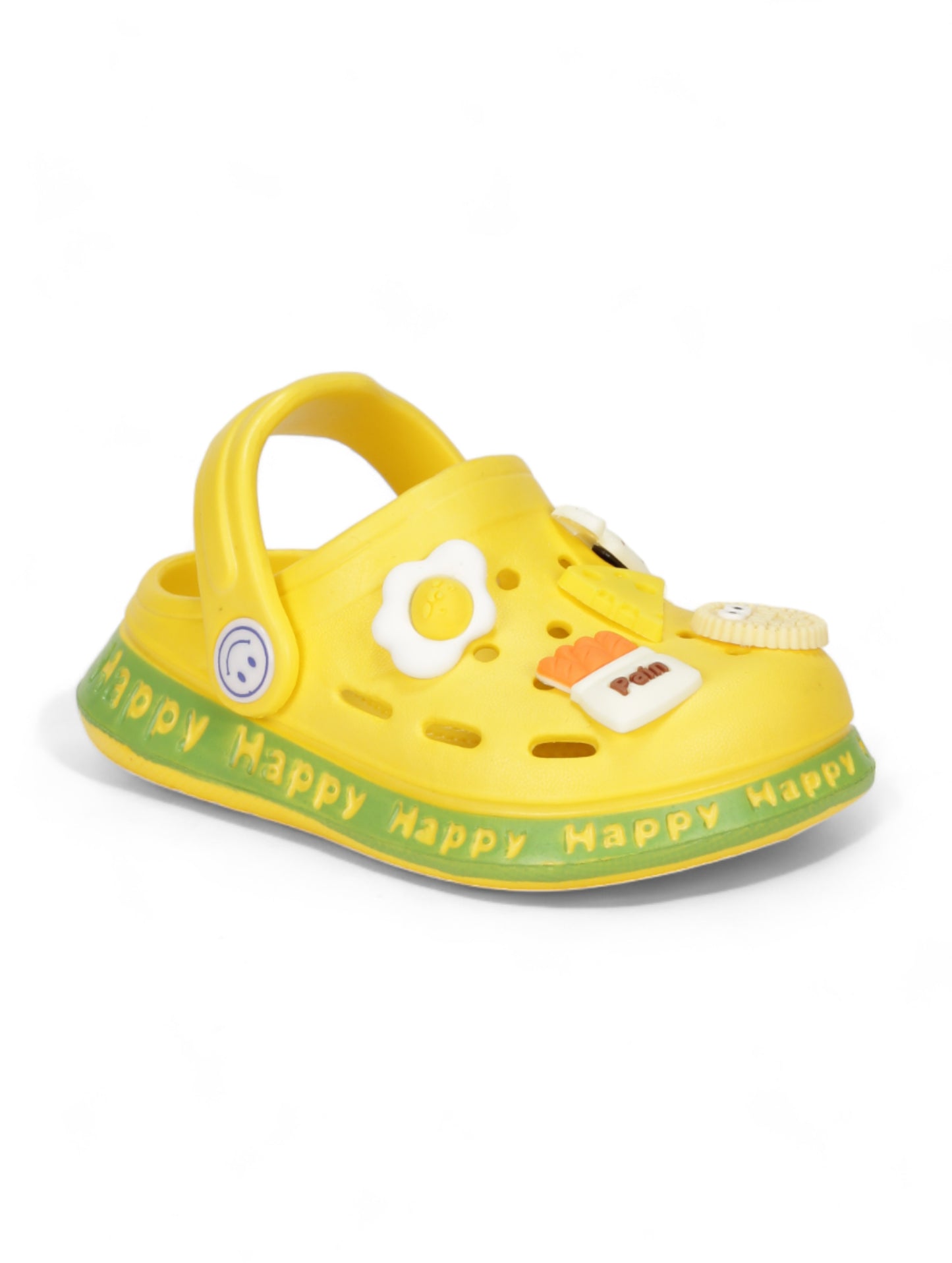 Desserts Applique Anti-Slip Clogs - Yellow