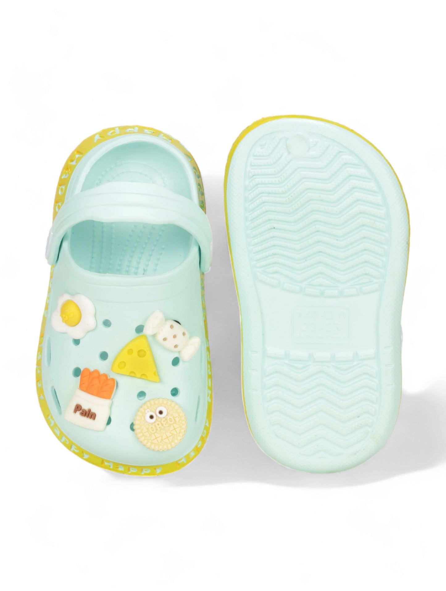 Desserts Applique Anti-Slip Clogs - Green