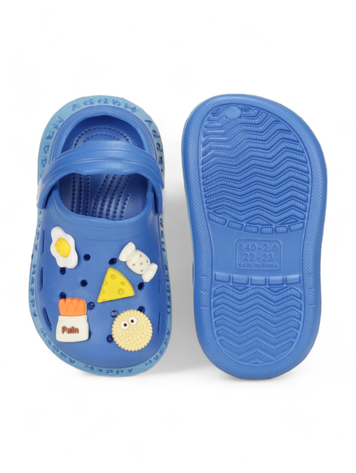 Desserts Applique Anti-Slip Clogs - Navy Blue