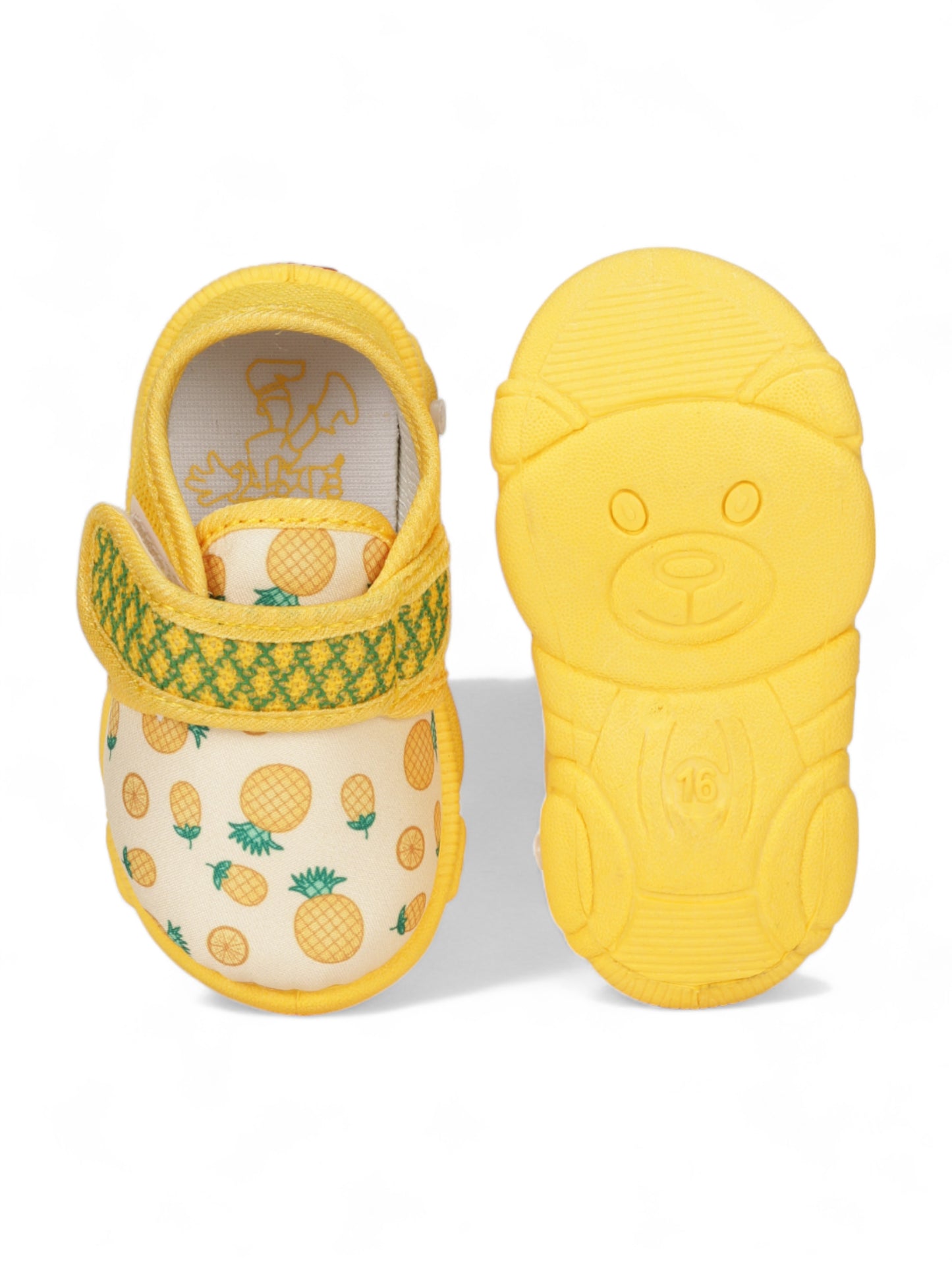 Coolz Musical Chu Chu Shoes With Velcro Closing - Mustard
