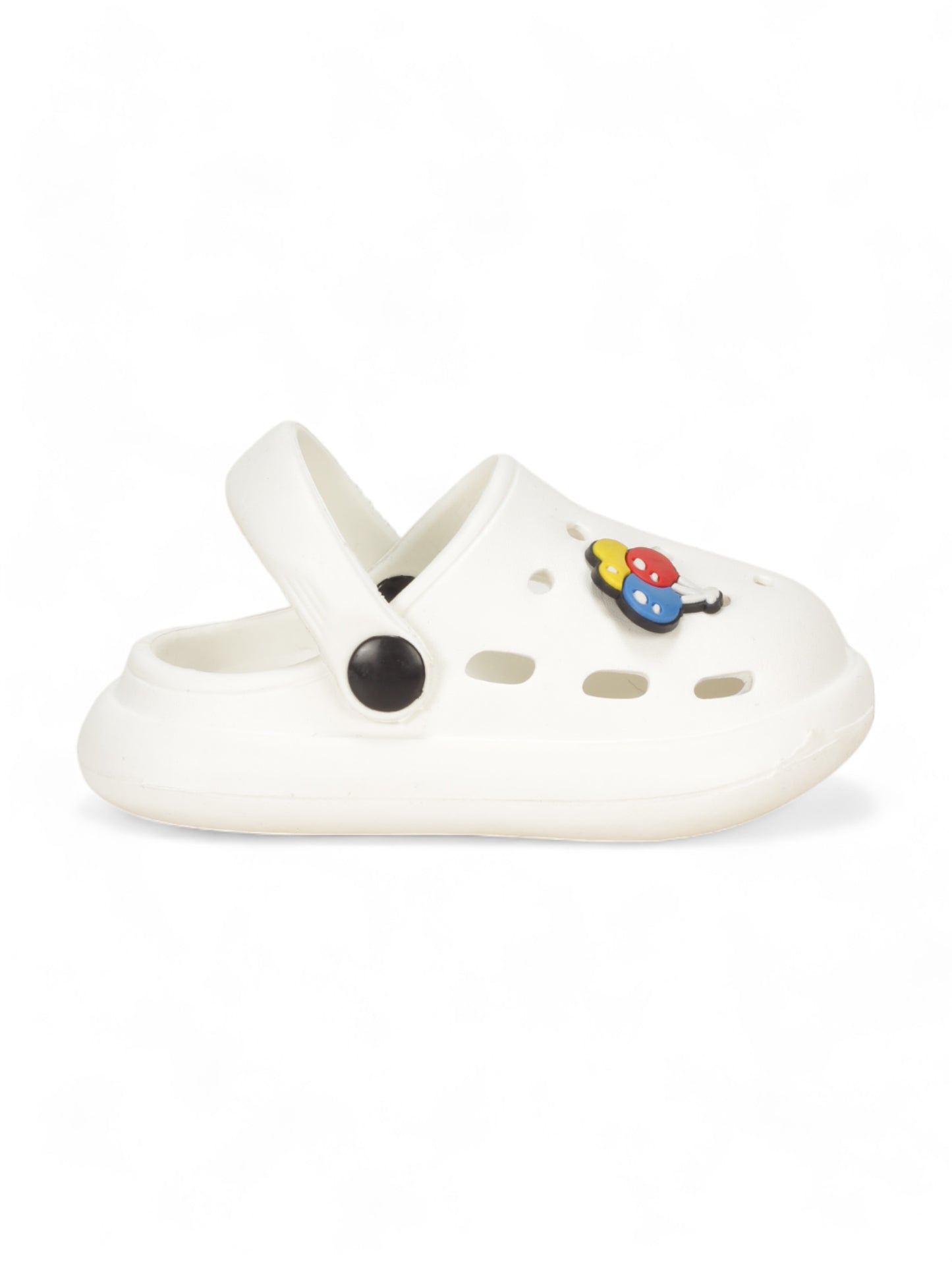 Balloon Applique Anti-Slip Clogs - White