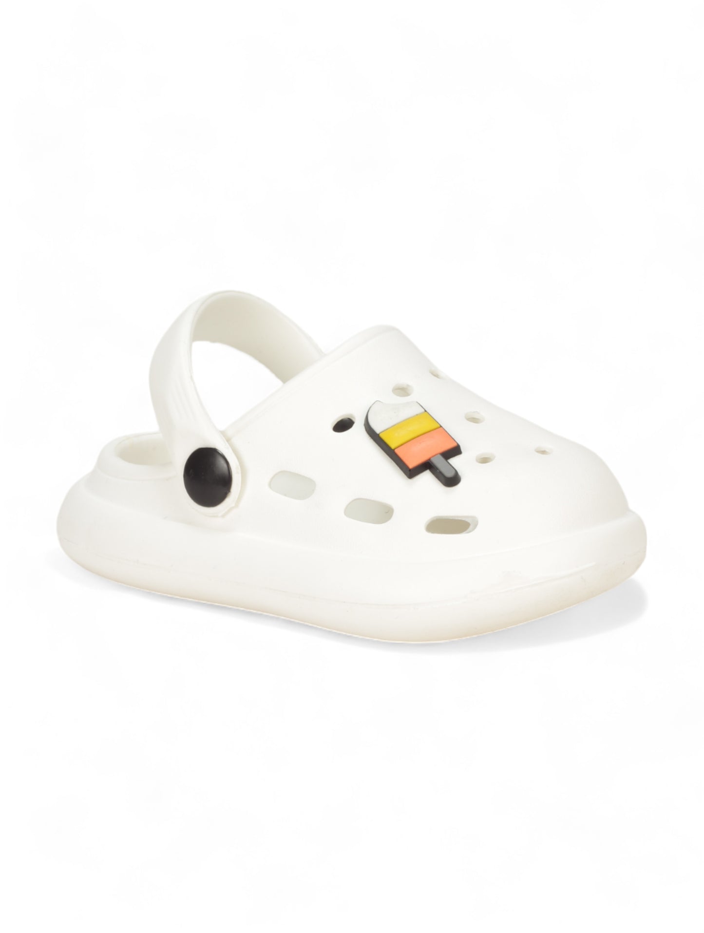 Ice Cream Applique Anti-Slip Clogs - White