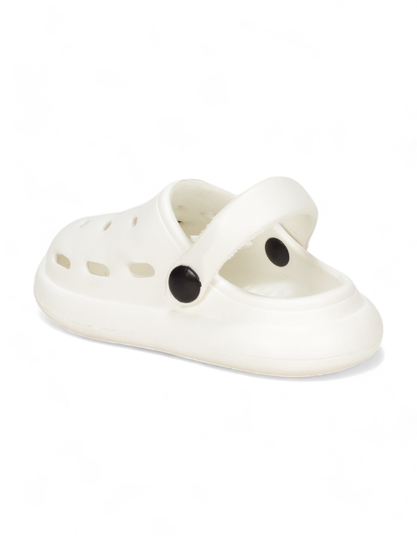 Mushroom Applique Anti-Slip Clogs - White