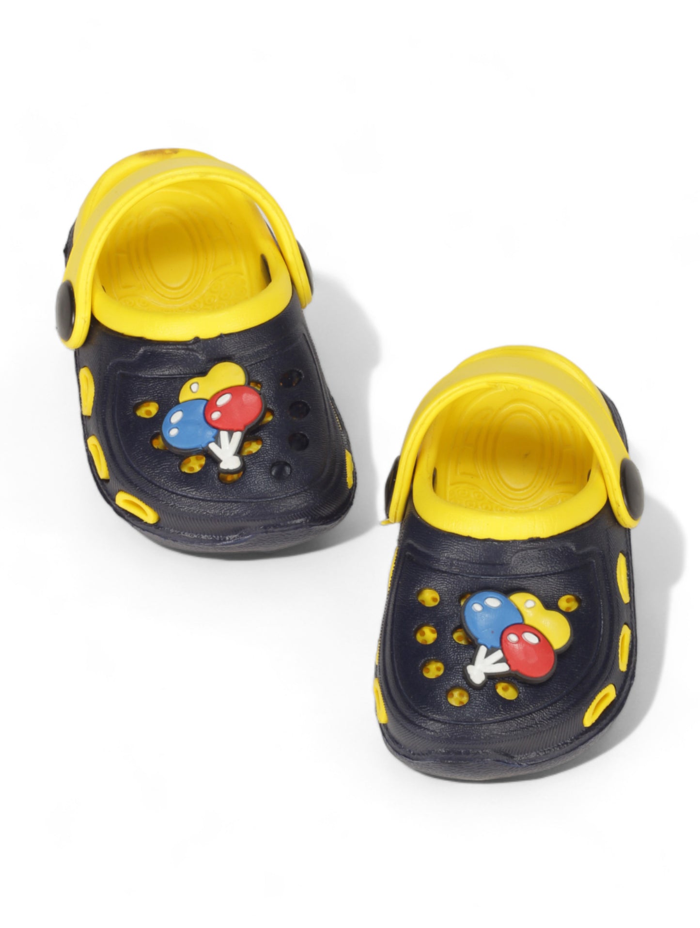 Balloon Applique Anti-Slip Clogs - Black
