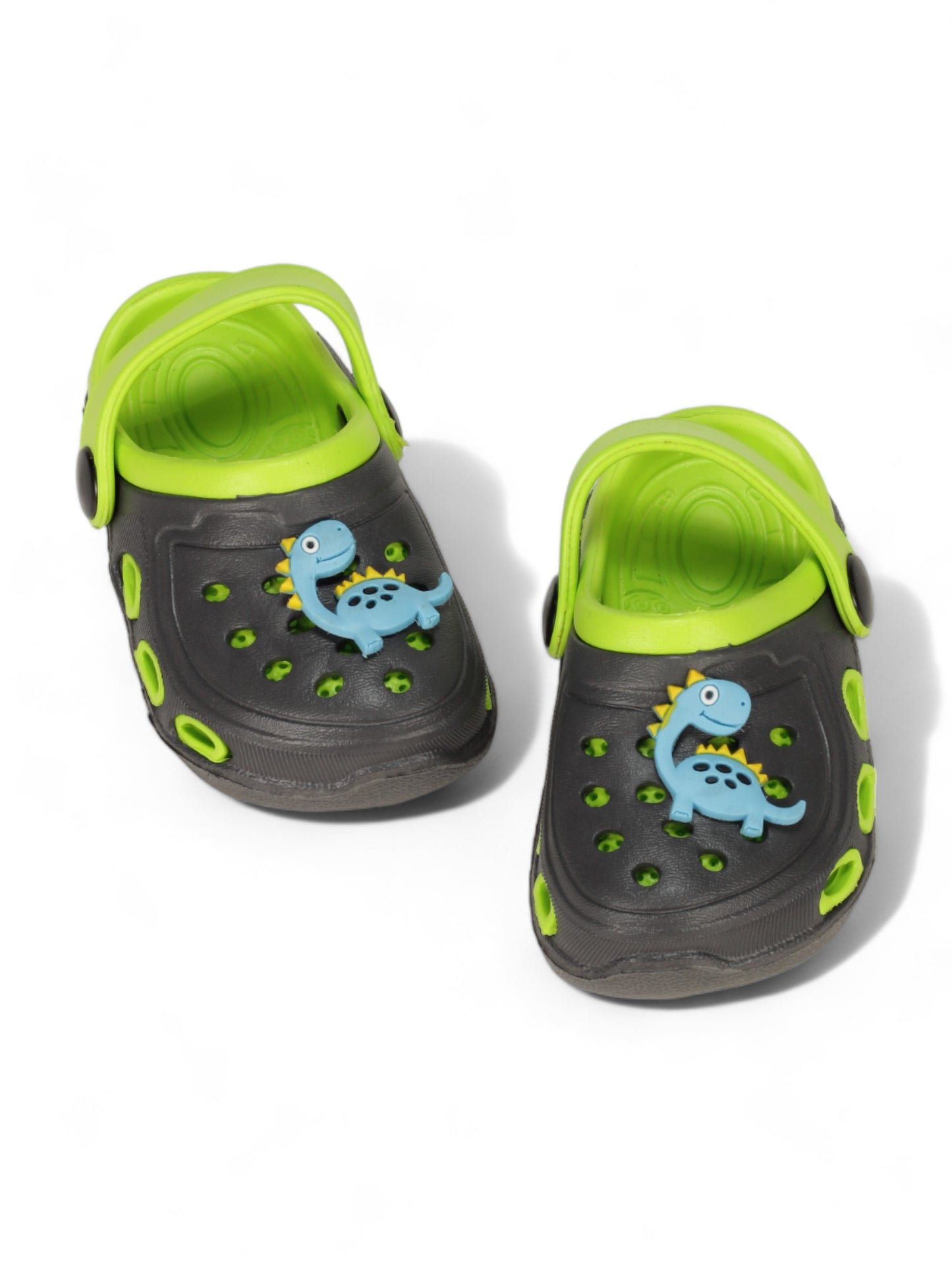 Dinosaur Applique Anti-Slip Clogs - Green