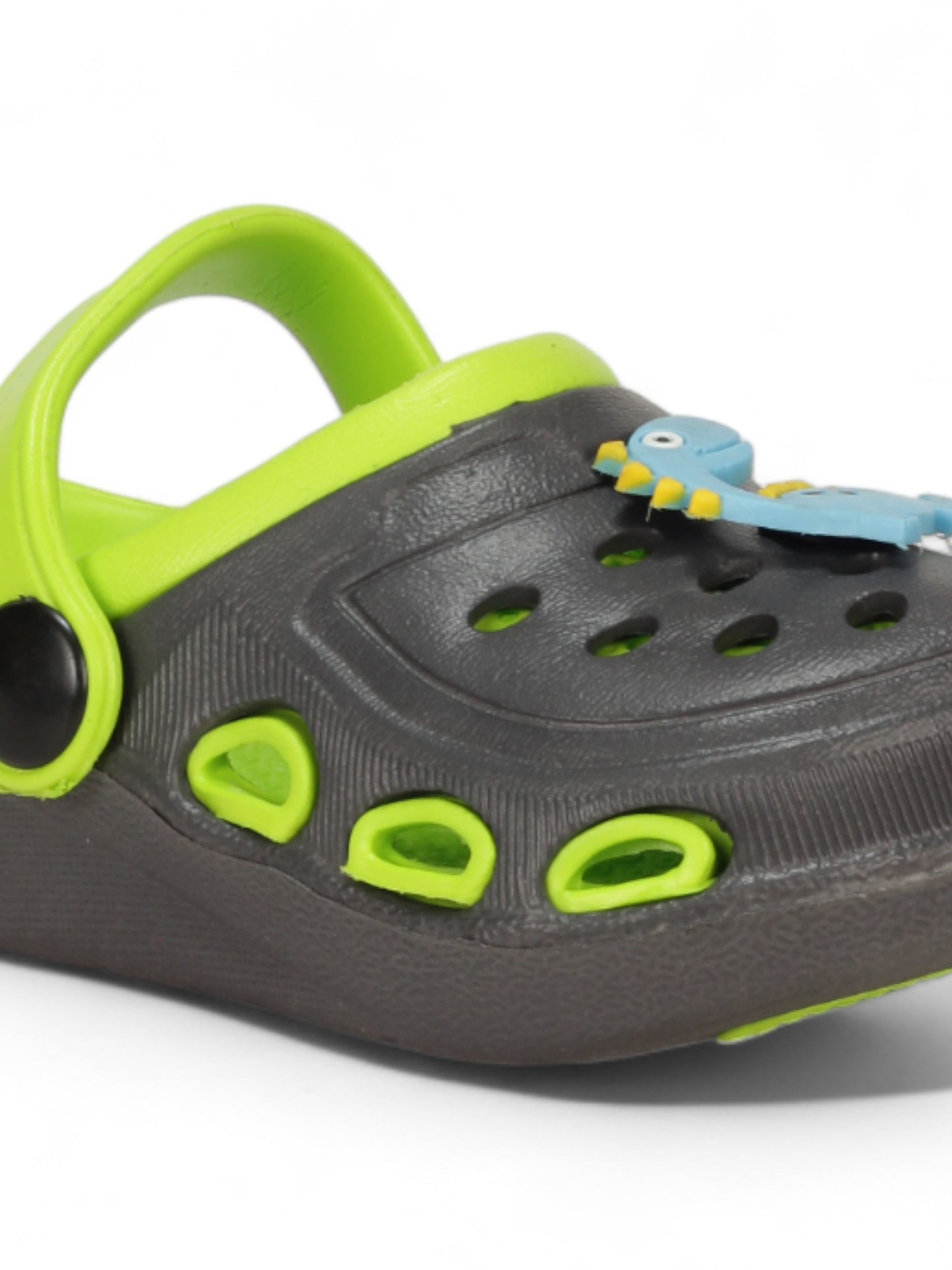 Dinosaur Applique Anti-Slip Clogs - Green